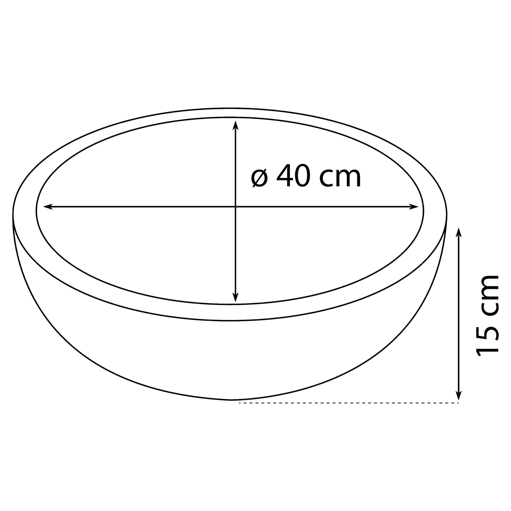 Differnz waskom terrazzo | bruin/beige | Ø 40 cm - Mozaiektegel.com