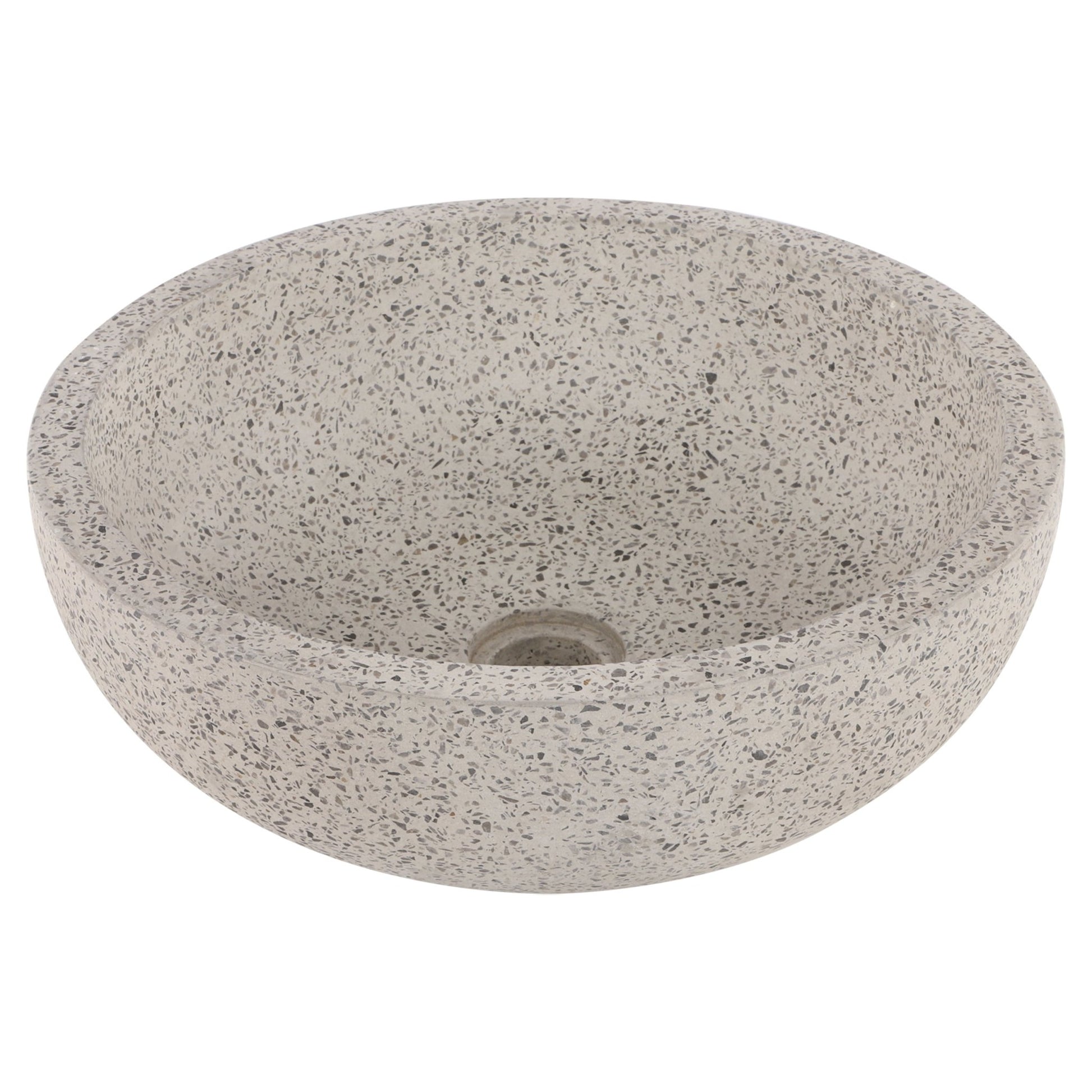 Differnz waskom terrazzo | zwart/wit | Ø 40 cm - Mozaiektegel.com
