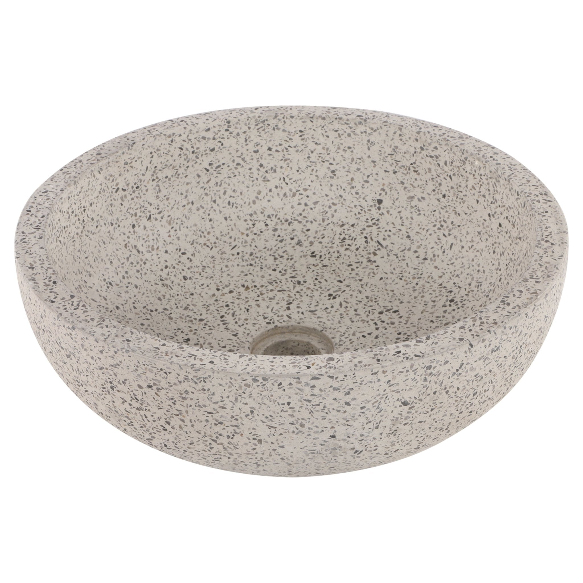 Differnz waskom terrazzo | zwart/wit | Ø 40 cm - Mozaiektegel.com