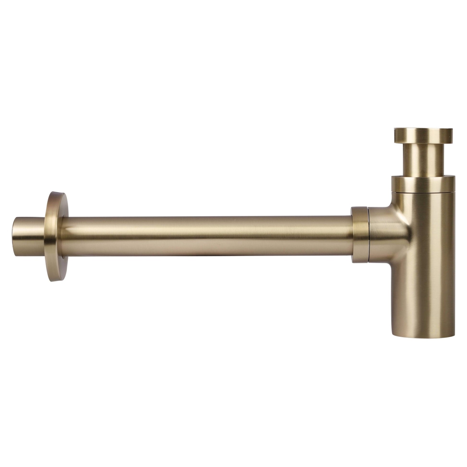 Differnz wastafel sifon design | mat goud | 300mm - Mozaiektegel.com