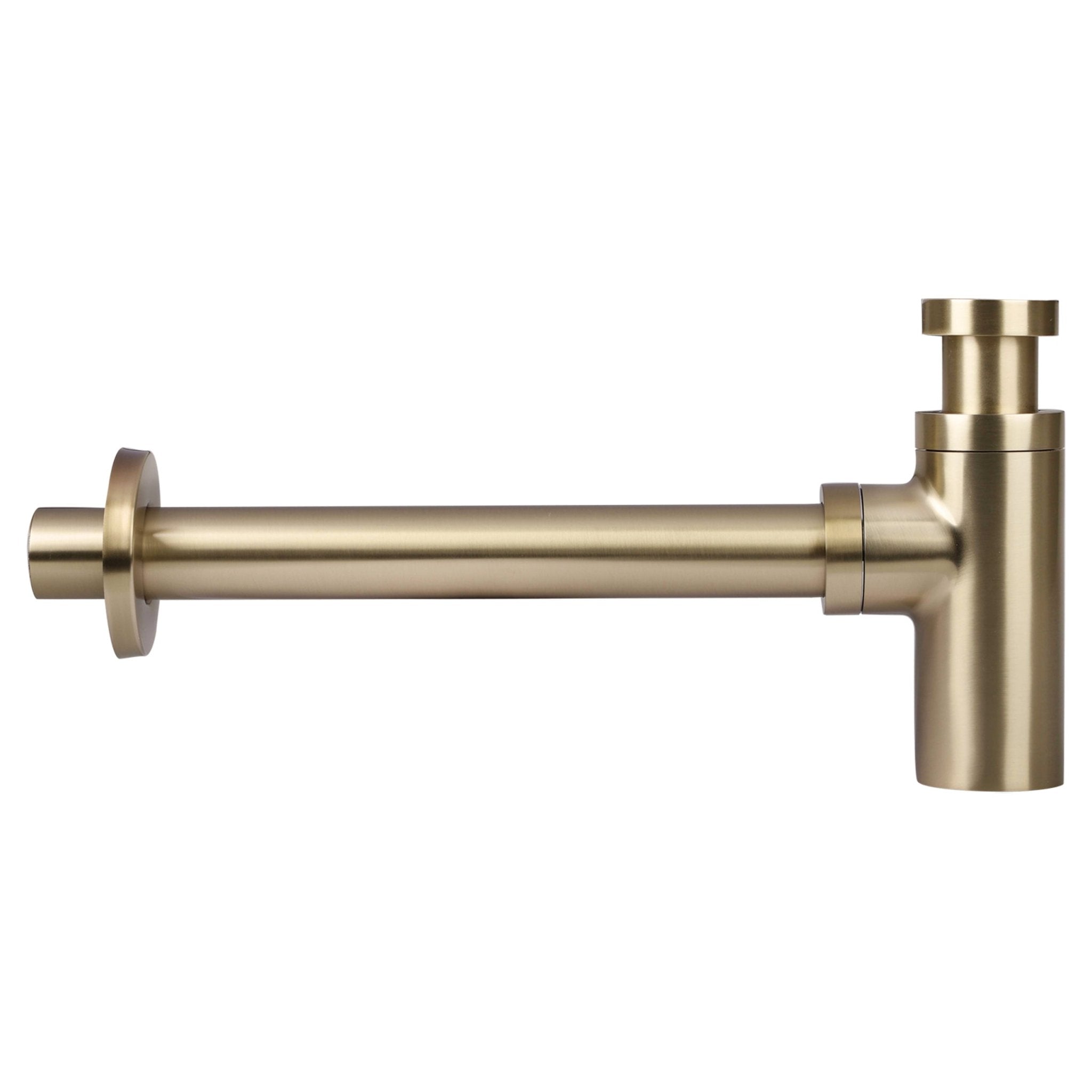 Differnz wastafel sifon design | mat goud | 300mm - Mozaiektegel.com