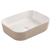 Differnz Zena waskom keramiek | beige/wit | 48 x 37.5 x 12.5 cm - Mozaiektegel.com