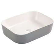 Differnz Zena waskom keramiek | grijs/wit | 48 x 37.5 x 12.5 cm - Mozaiektegel.com