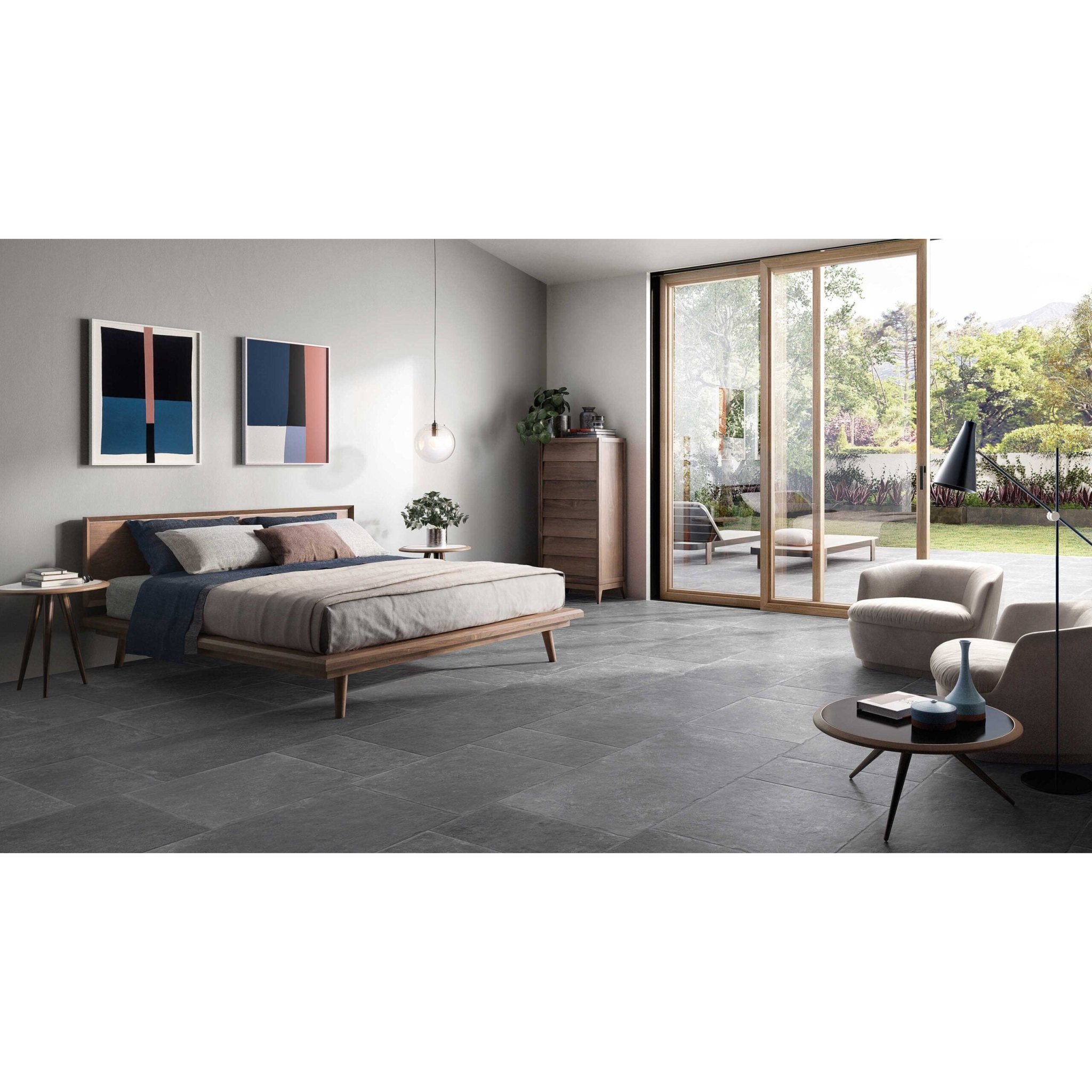 Emil Chateau EFL0 Vloertegel 300X600 Noir 9,5mm Mat Ret.R9,5 - Mozaiektegel.com