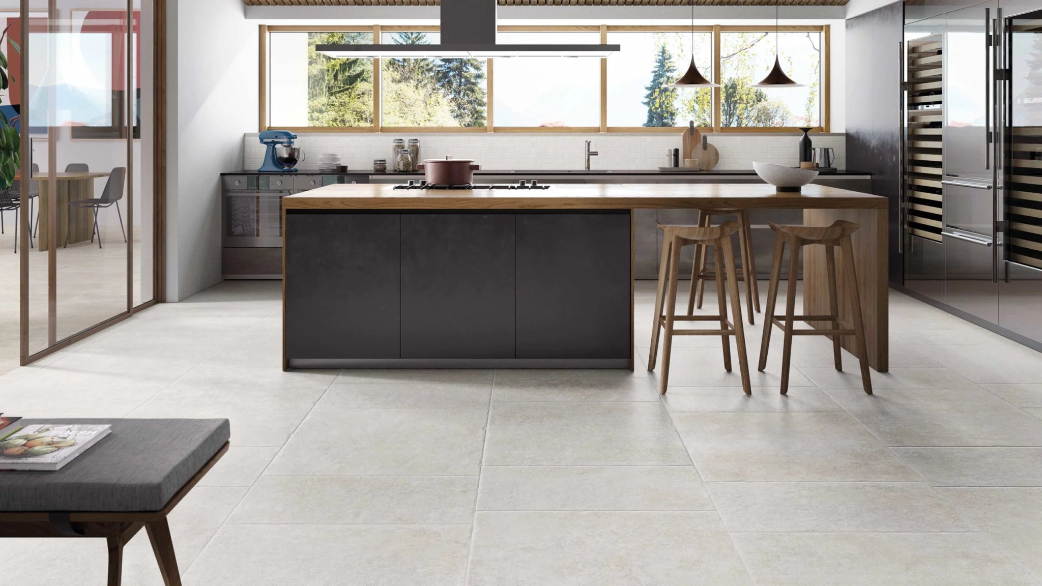 Emil Chateau EFL1 Vloertegel 800X800 Blanc 9,5mm Mat Ret.R10 - Mozaiektegel.com