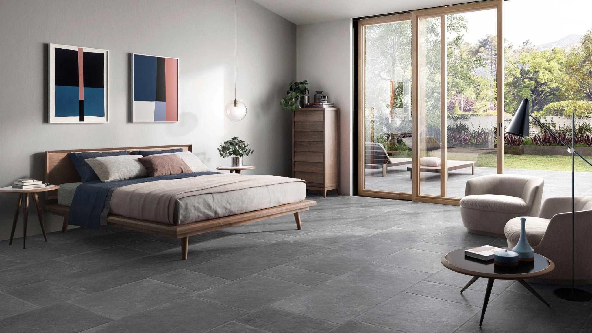 Emil Chateau EFL8 Vloertegel 400X800 Noir 9,5mm Mat Ret.R9,5 - Mozaiektegel.com