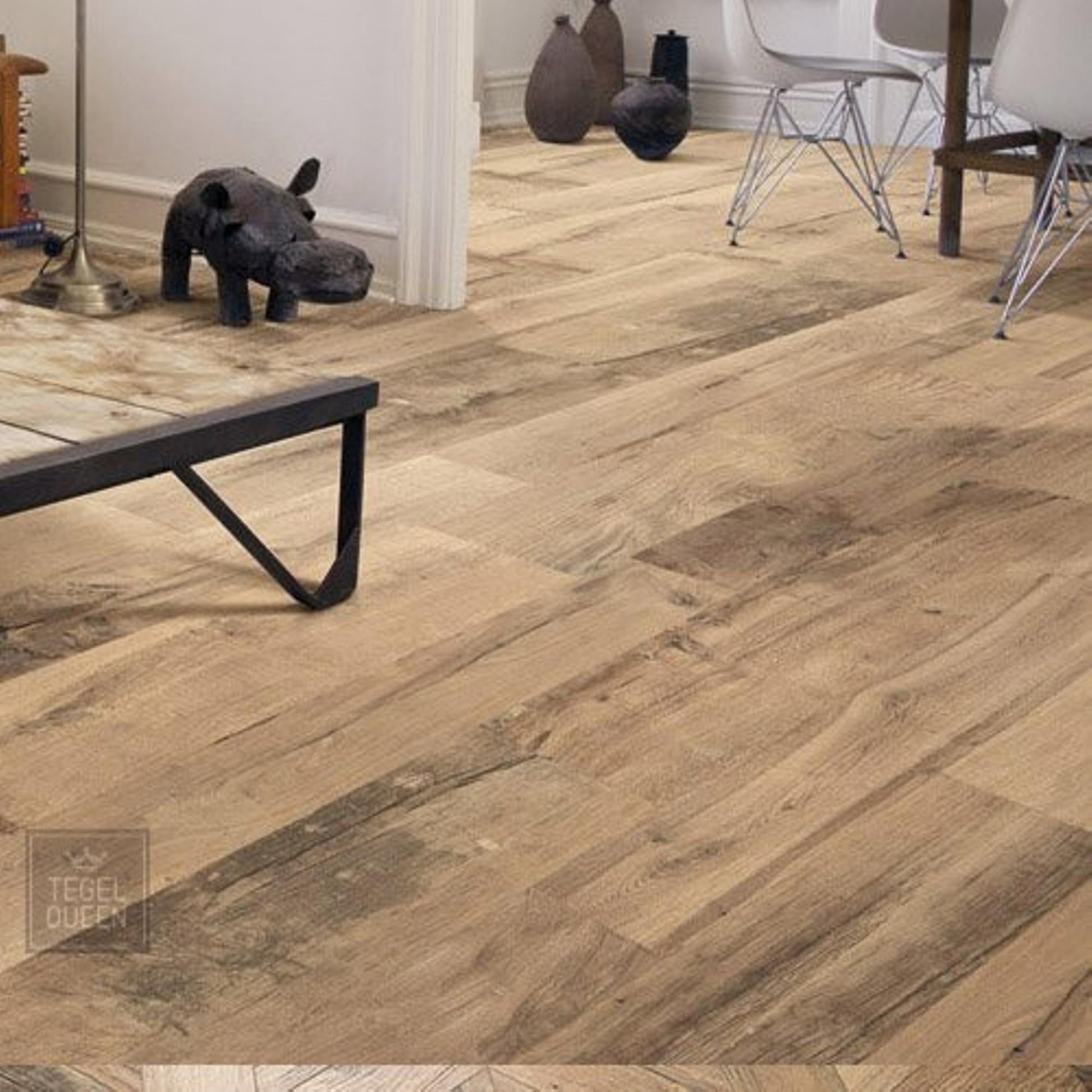 Emil Millelegni E21S Vloertegel 150X1200 Scottish Oak 9,5mm Mat Ret.R10 - Mozaiektegel.com
