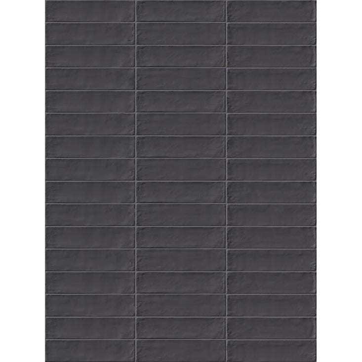 Emil Total Brick EH97 Wandtegel Brick 060X240 Antracite 9,5mm Mat - Mozaiektegel.com