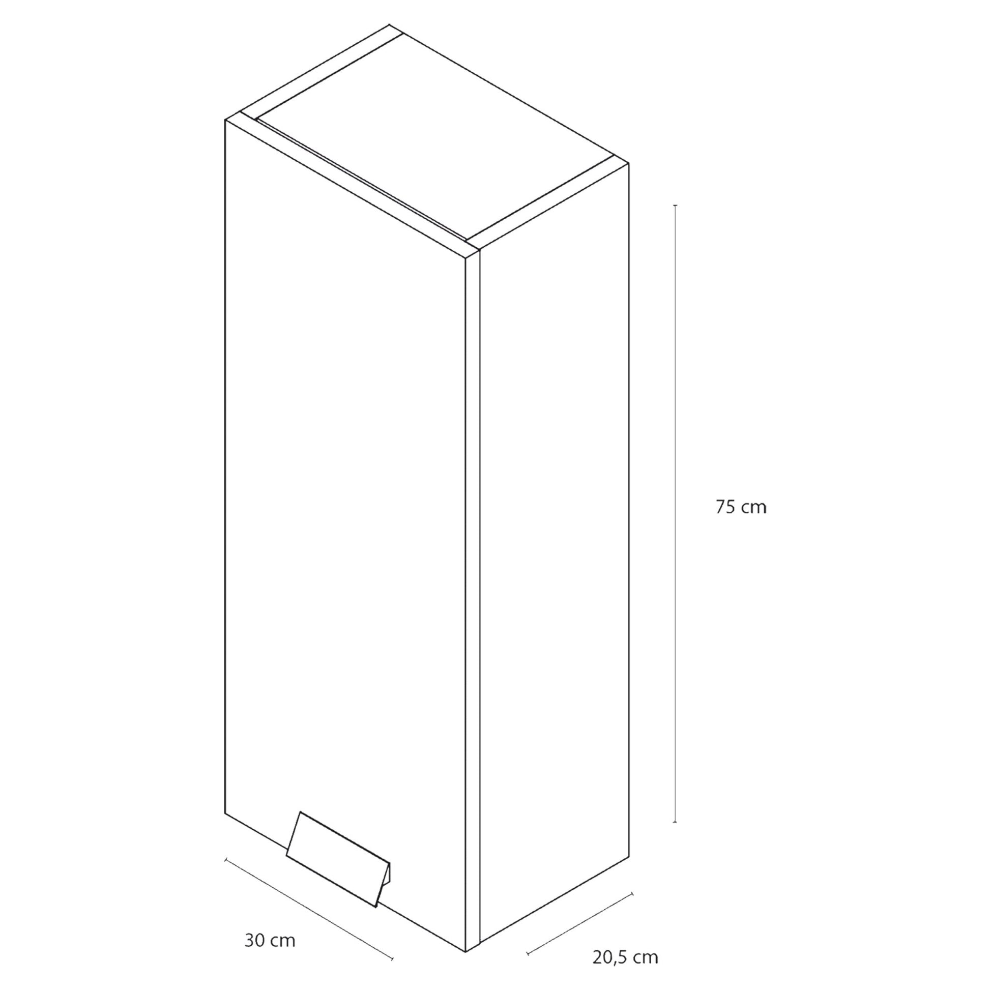 Fabulous bovenkast | wit | 75 x 30 x 20.5 cm - Mozaiektegel.com