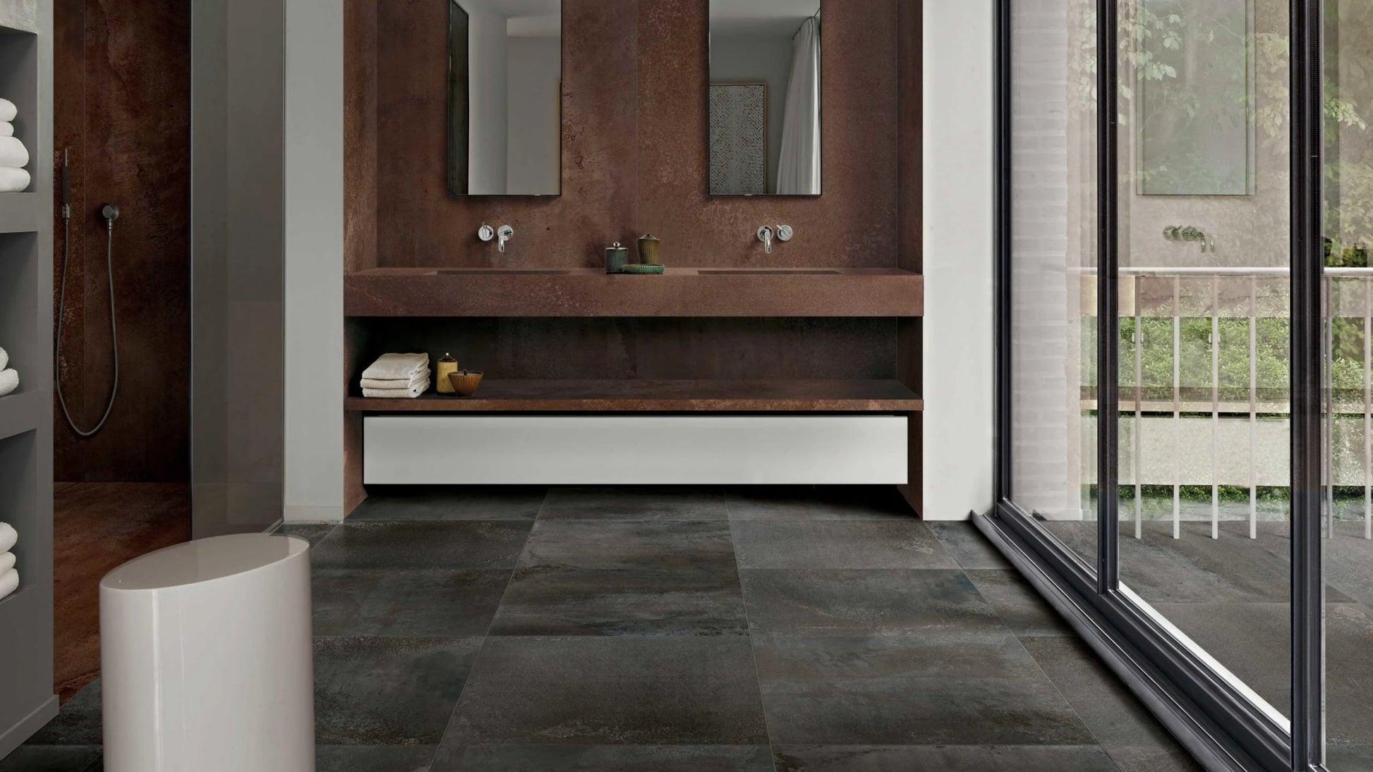 Floorgres Flowtech 757063 Vloertegel 1200X1200 Burnished 6mm Mat Ret.R9 - Mozaiektegel.com