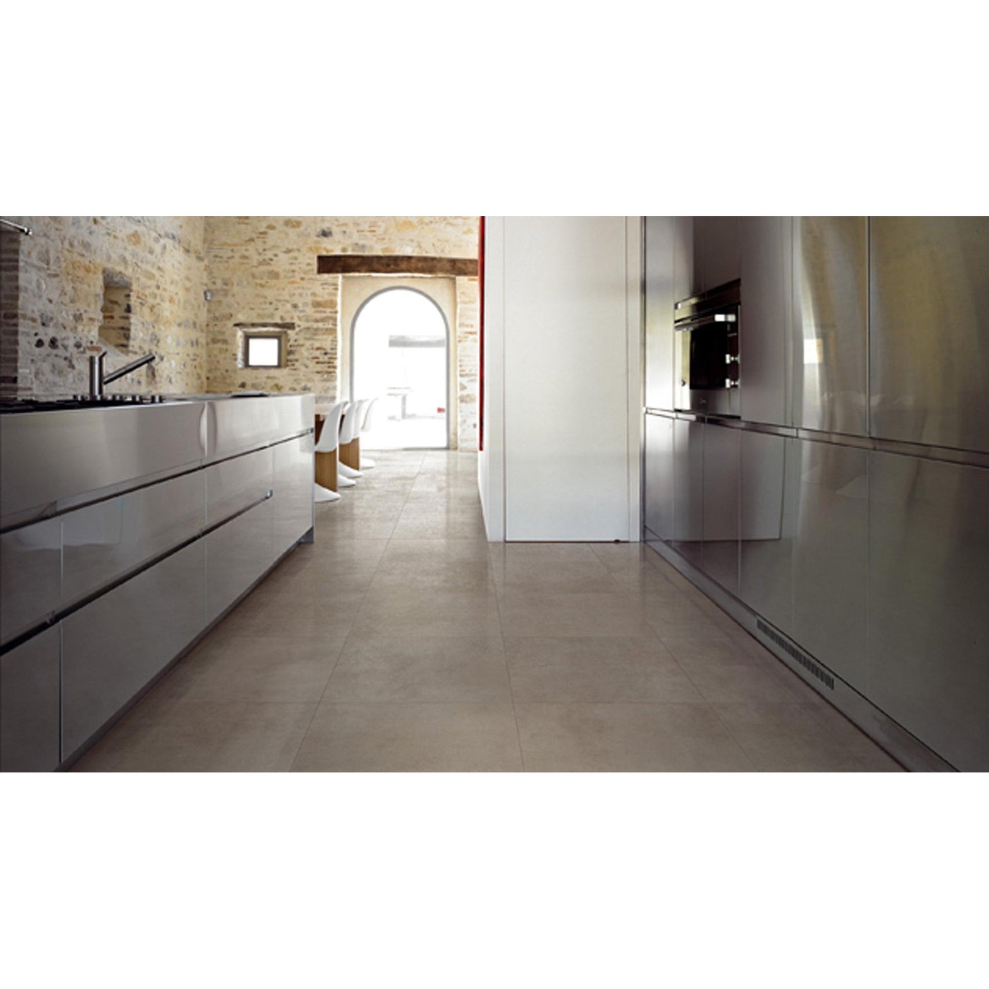 Floorgres Industrial 744404 Vloertegel 1200X1200 Steel 6mm Mat Ret.R9 - Mozaiektegel.com