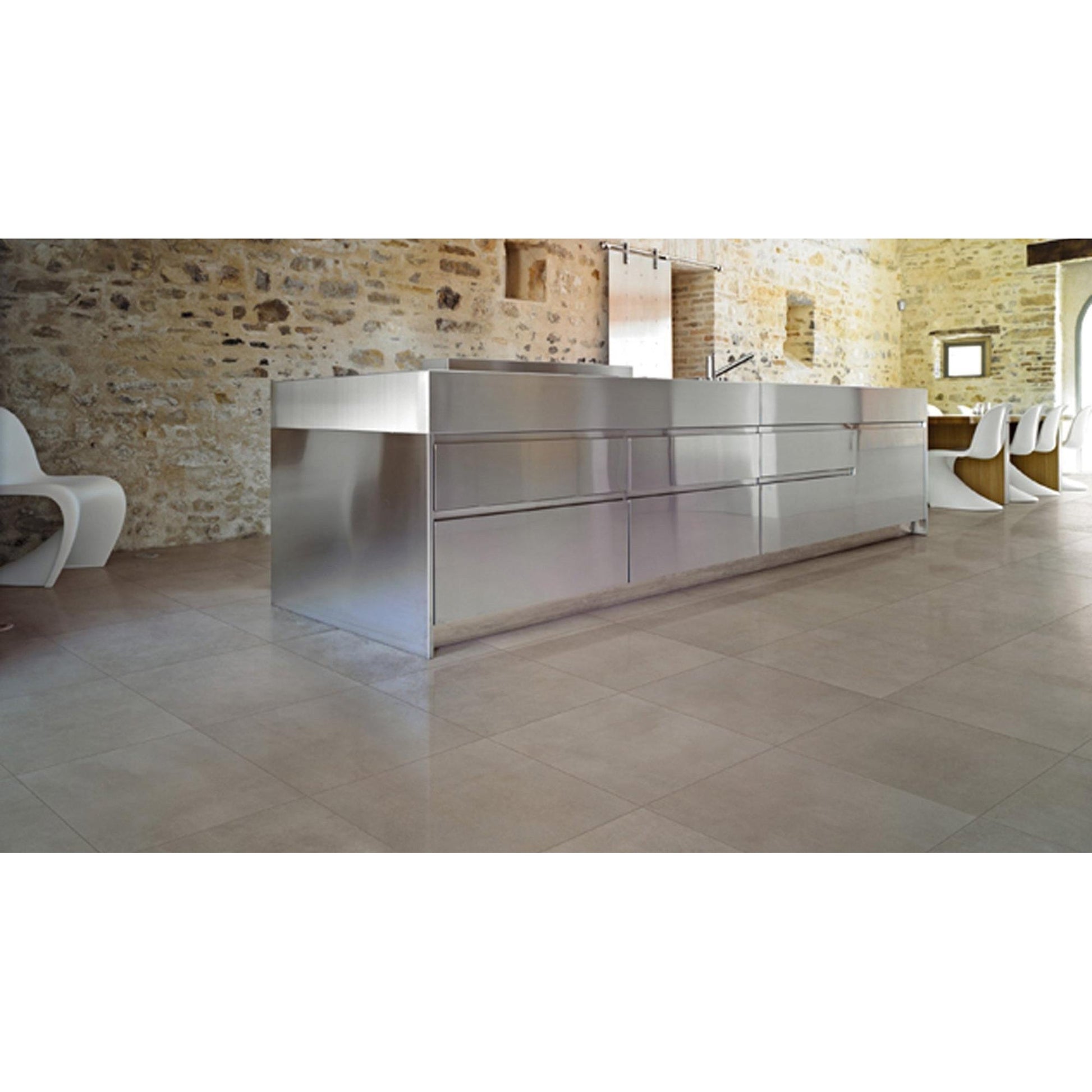 Floorgres Industrial 744404 Vloertegel 1200X1200 Steel 6mm Mat Ret.R9 - Mozaiektegel.com