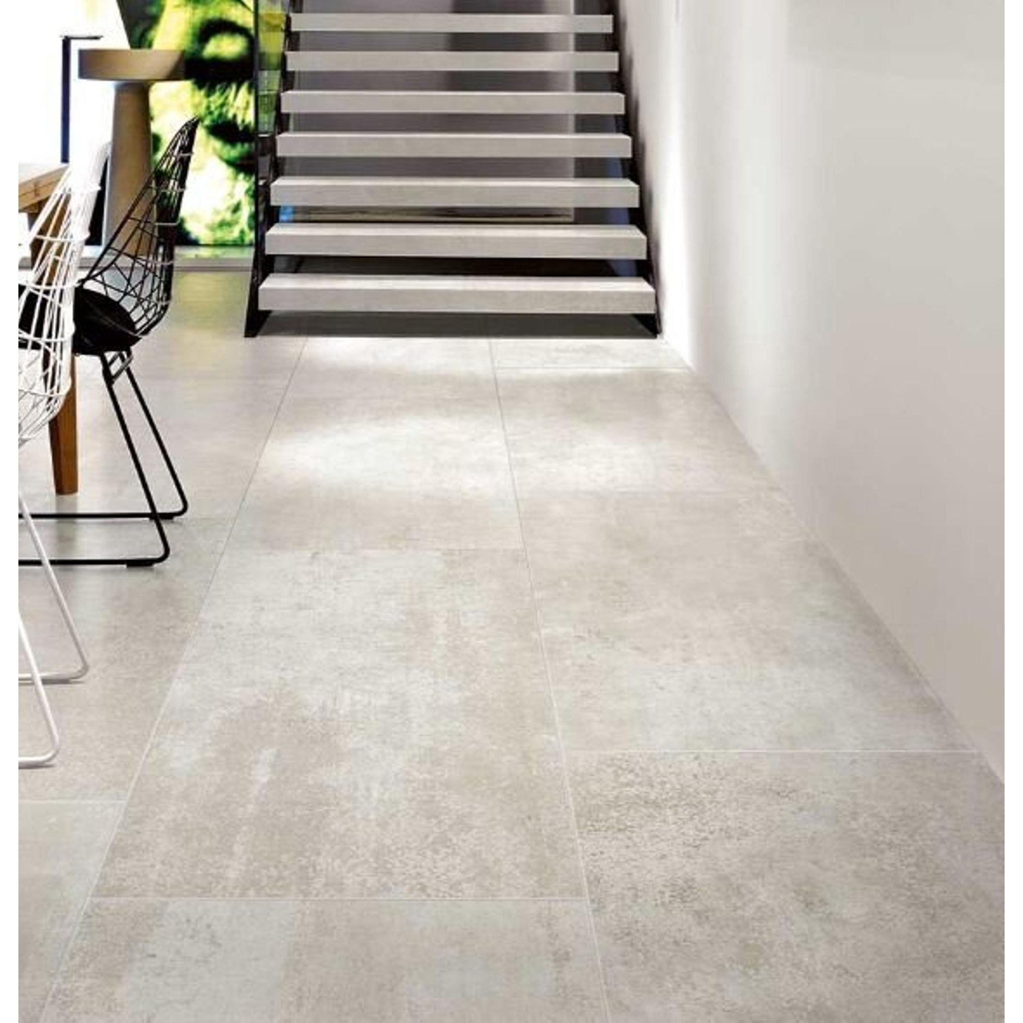 Floorgres Rawtech 752200 Vloertegel 600X600 White 10mm Mat Ret.R10 - Mozaiektegel.com