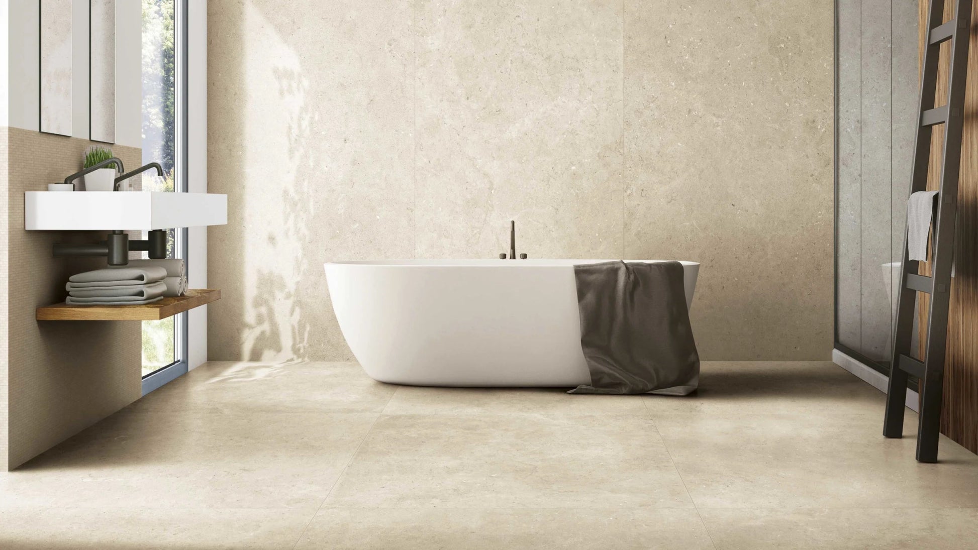 Floorgres Stontech 4.0 761191 Vloertegel 600X1200 Stone 02 10mm Mat Ret.R10 - Mozaiektegel.com