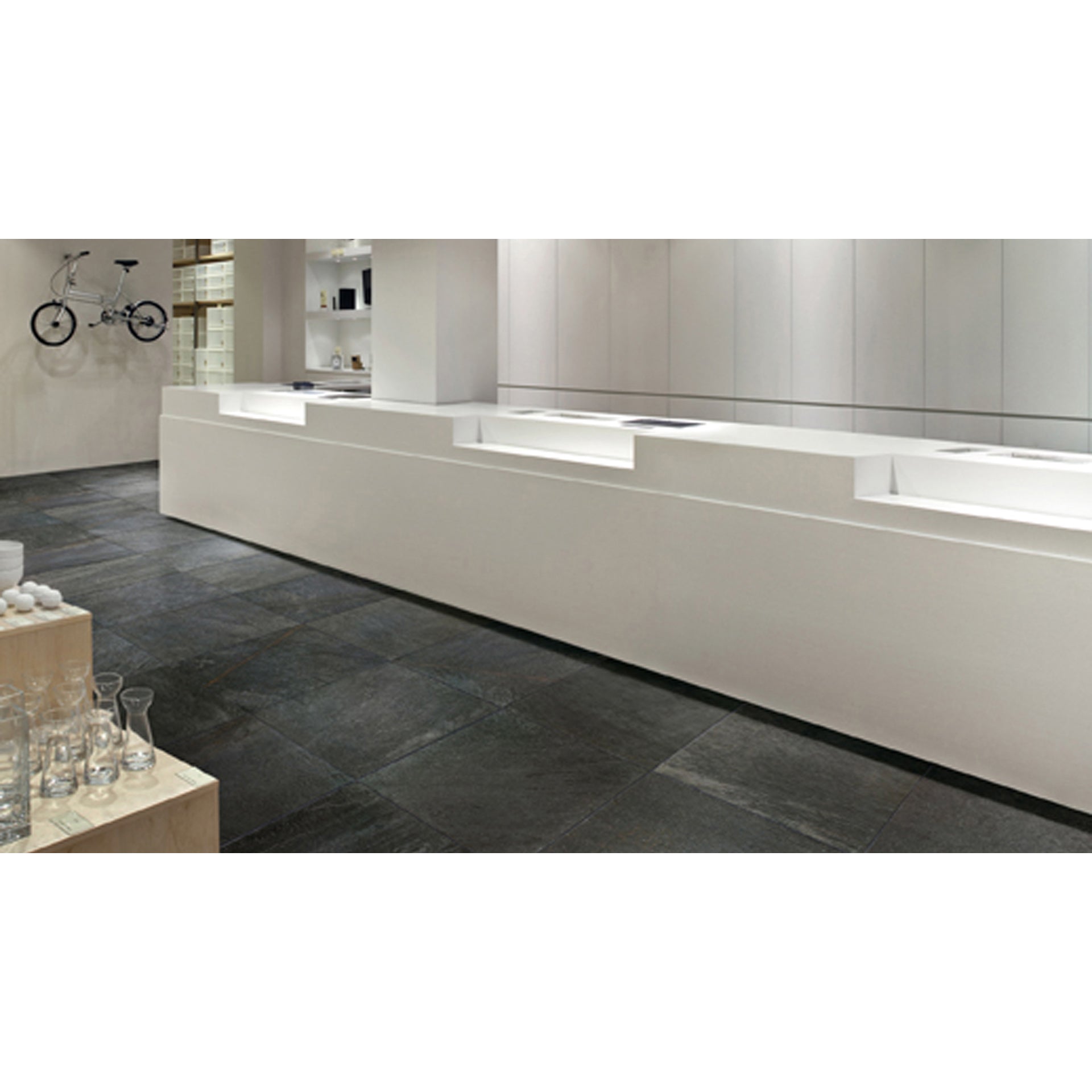 Floorgres Walks 1.0 728758 Vloertegel 300X600 Black 10mm Mat Ret.R11 - Mozaiektegel.com