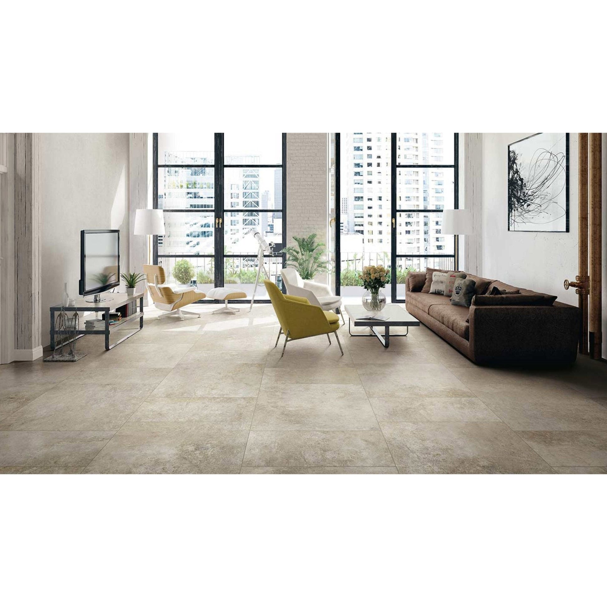 Florim Artifact 760604 Vloertegel 600X1200 Sand 9Mm Mat Ret.R10 - Mozaiektegel.com
