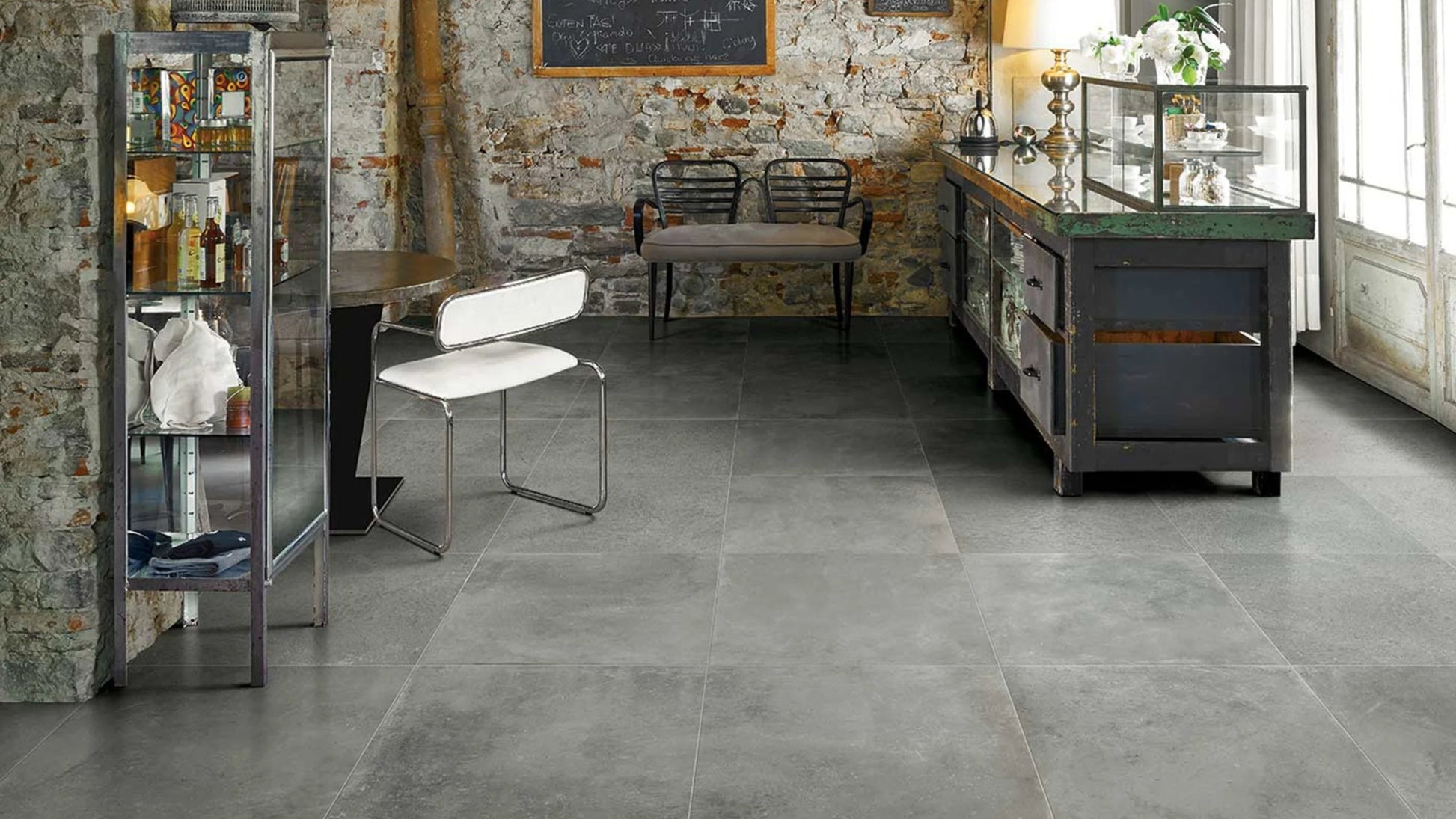 Florim Maps 753939 Vloertegel 800X800 Graphite 9Mm Mat Ret.R10 - Mozaiektegel.com