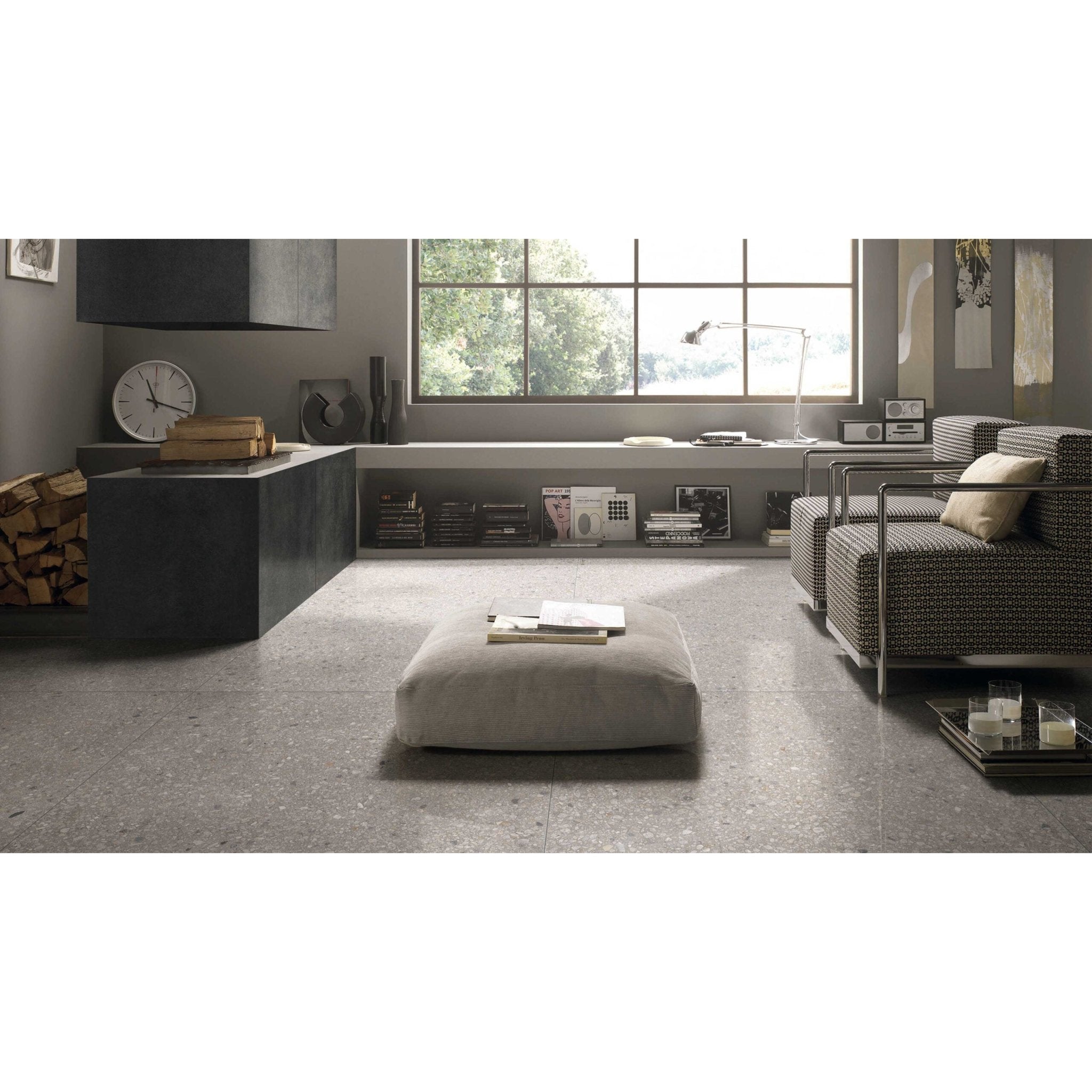 Florim Match Up 772205 Vloertegel 600X1200 Grey Mix 9Mm Mat Ret.R10 - Mozaiektegel.com