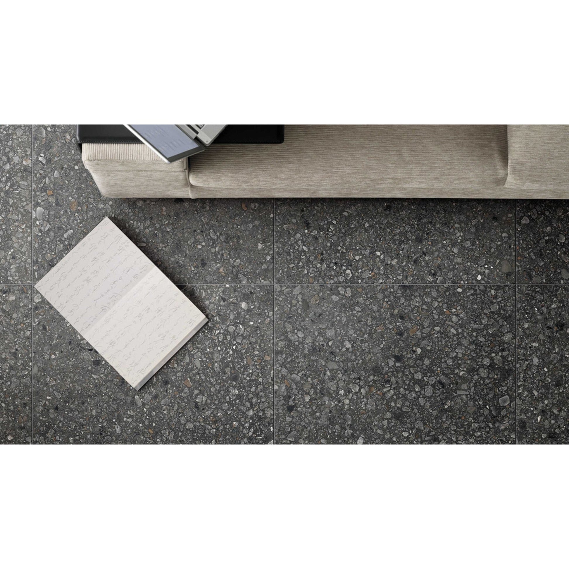 Florim Match Up 772207 Vloertegel 600X1200 Liquorice Mix 9Mm Mat Ret.R10 - Mozaiektegel.com