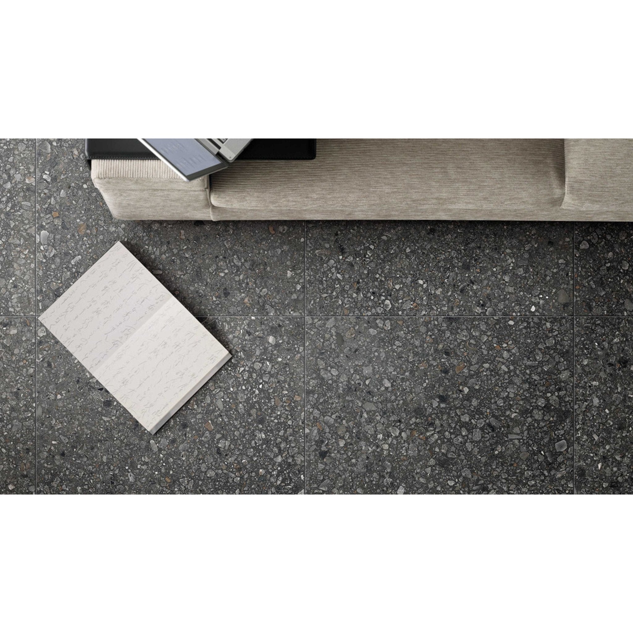 Florim Match Up 772207 Vloertegel 600X1200 Liquorice Mix 9Mm Mat Ret.R10 - Mozaiektegel.com