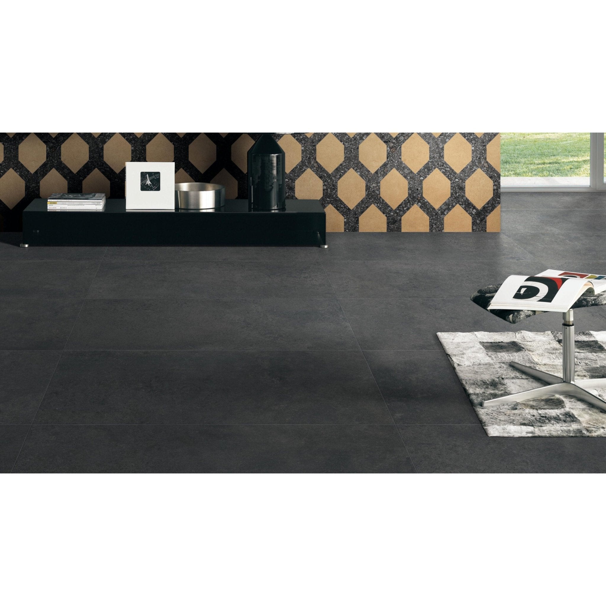 Florim Match Up 772227 Vloertegel 300X600 Liquorice 9Mm Mat Ret.R10 - Mozaiektegel.com