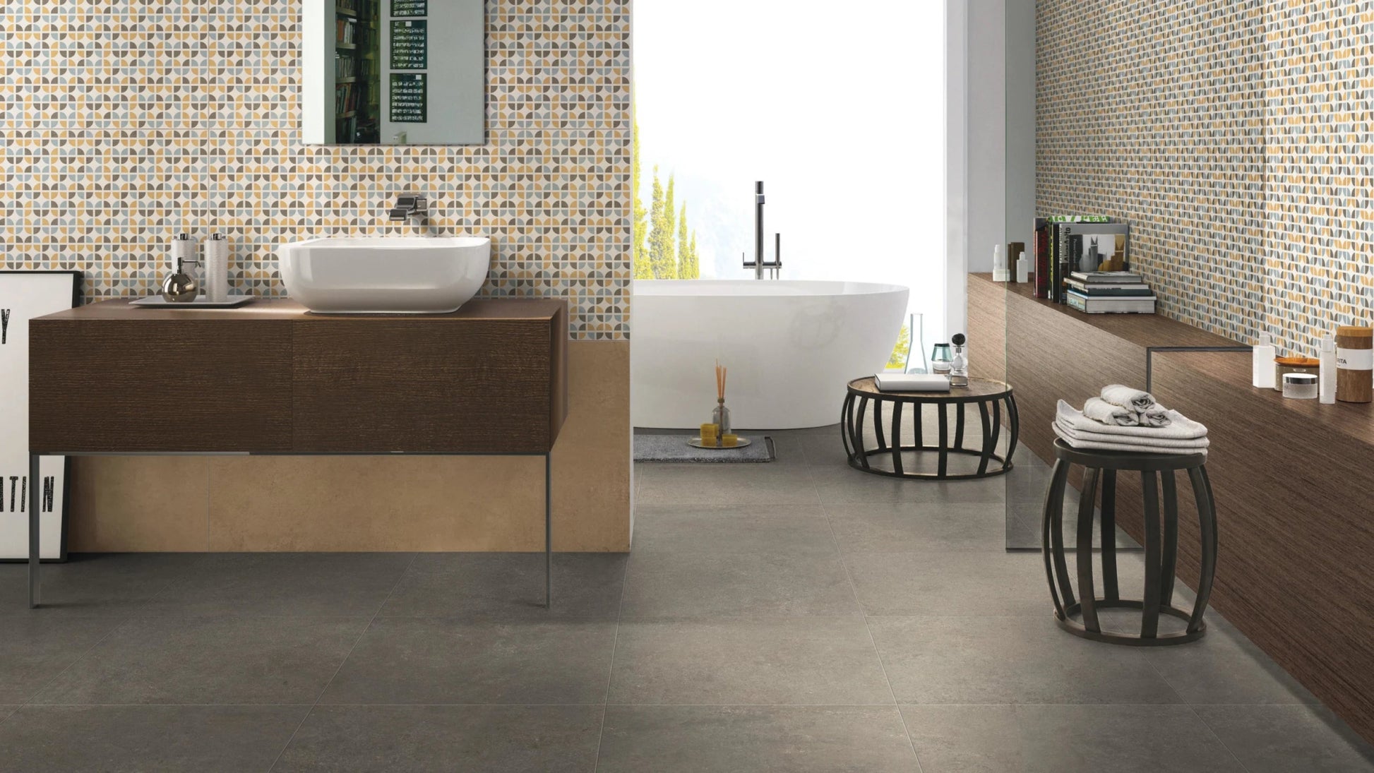 Florim Match Up 772237 Vloertegel 600X600 Coffee 9Mm Mat Ret.R10 - Mozaiektegel.com