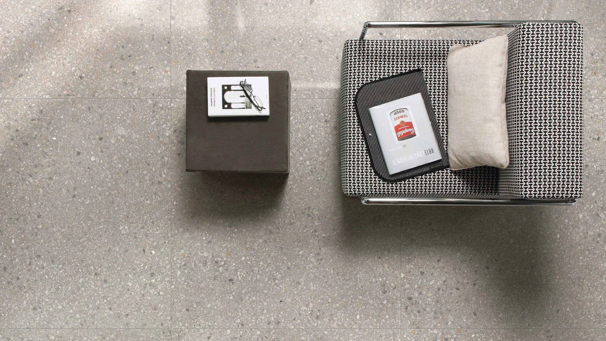 Florim Match Up 772329 Vloertegel 1200X1200 Grey Mix 6Mm Glans Ret. - Mozaiektegel.com