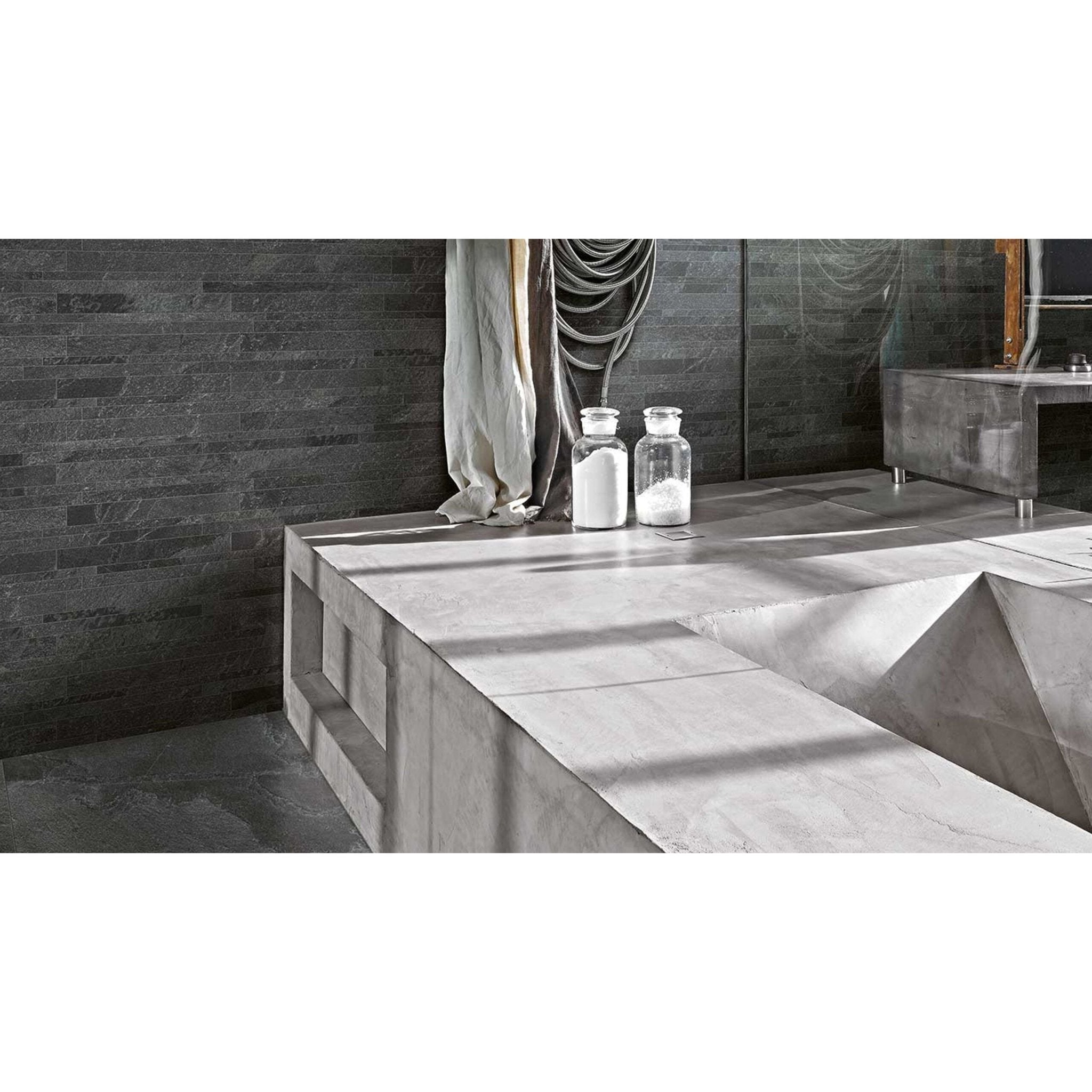 Florim Naturalstone 752009 Vloertegel 600X1200 Coal 9Mm Mat Ret.R10 - Mozaiektegel.com