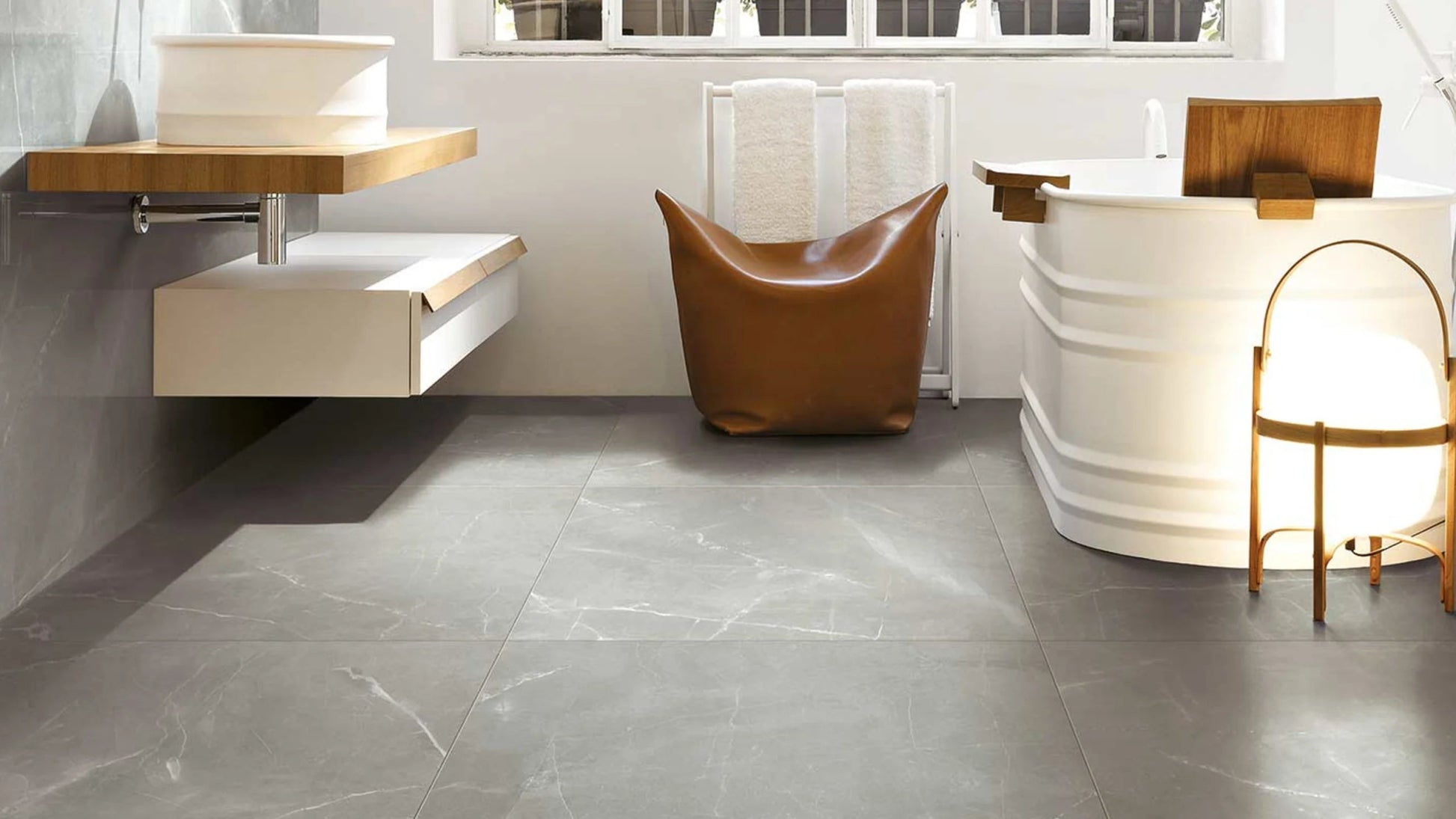 Florim Timeless 744872 Vloertegel 600X600 Grey 9Mm Glans Ret. - Mozaiektegel.com