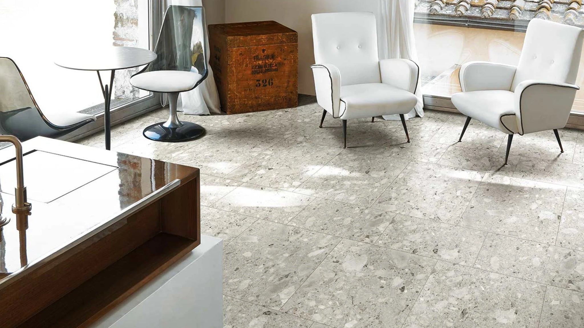 Florim Timeless 744875 Vloertegel 600X600 Ceppo di Gre 9Mm Glans Ret. - Mozaiektegel.com