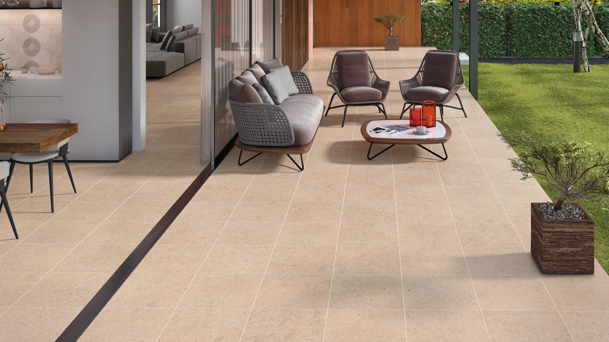 Grespor Antica M855 Vloertegel 300X300 Taupe 8,3Mm Mat R10 - Mozaiektegel.com