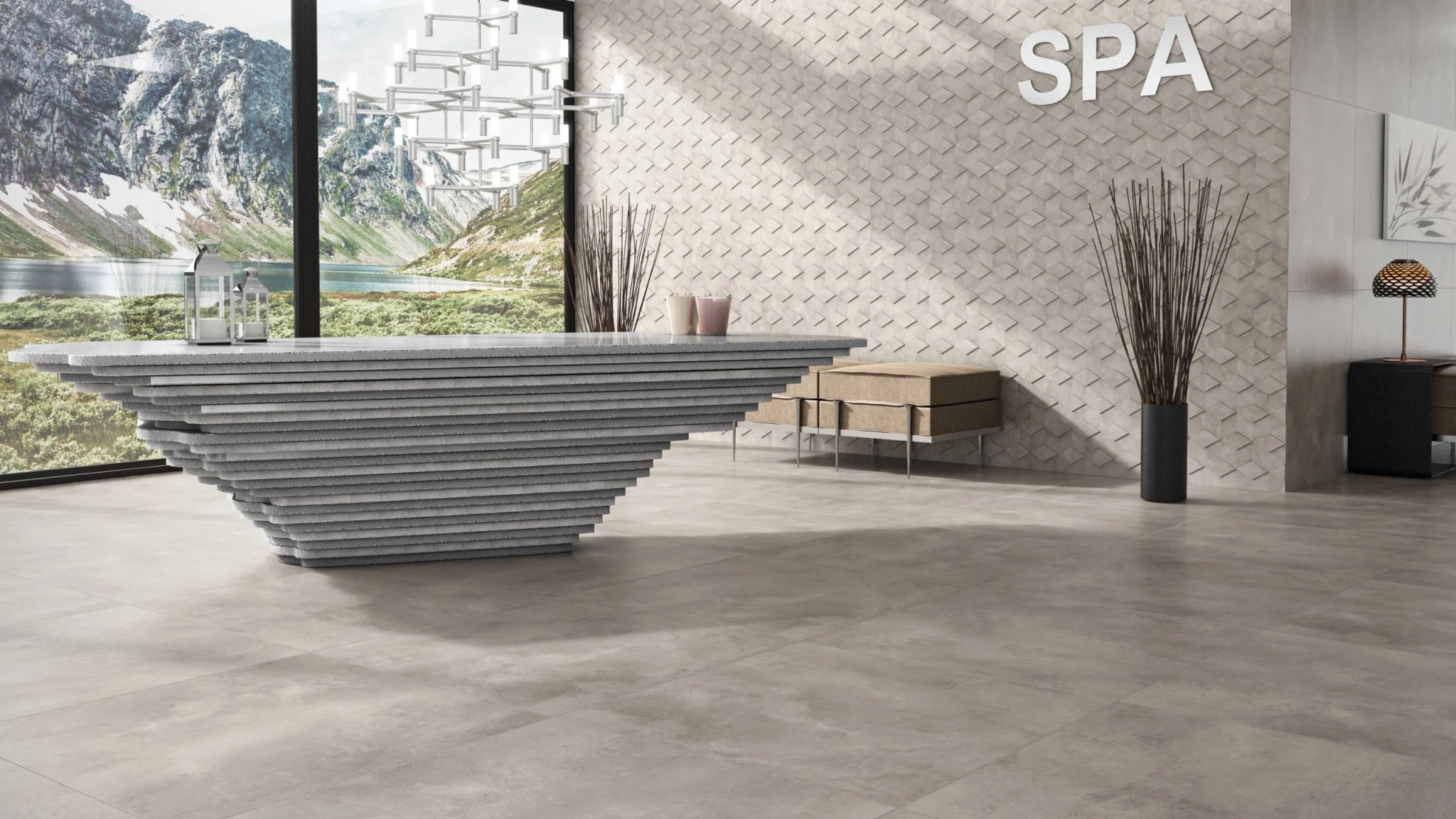 Grespor Globe M89104RT Vloertegel 897X897 Cinza 10.5mm Mat Ret. - Mozaiektegel.com