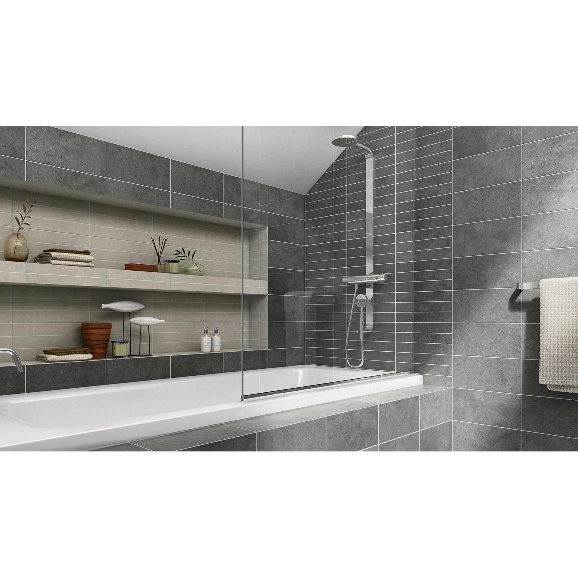 Grespor Monte Carlo M14723 Vloertegel 447X447 Grafite 9.2mm Mat - Mozaiektegel.com