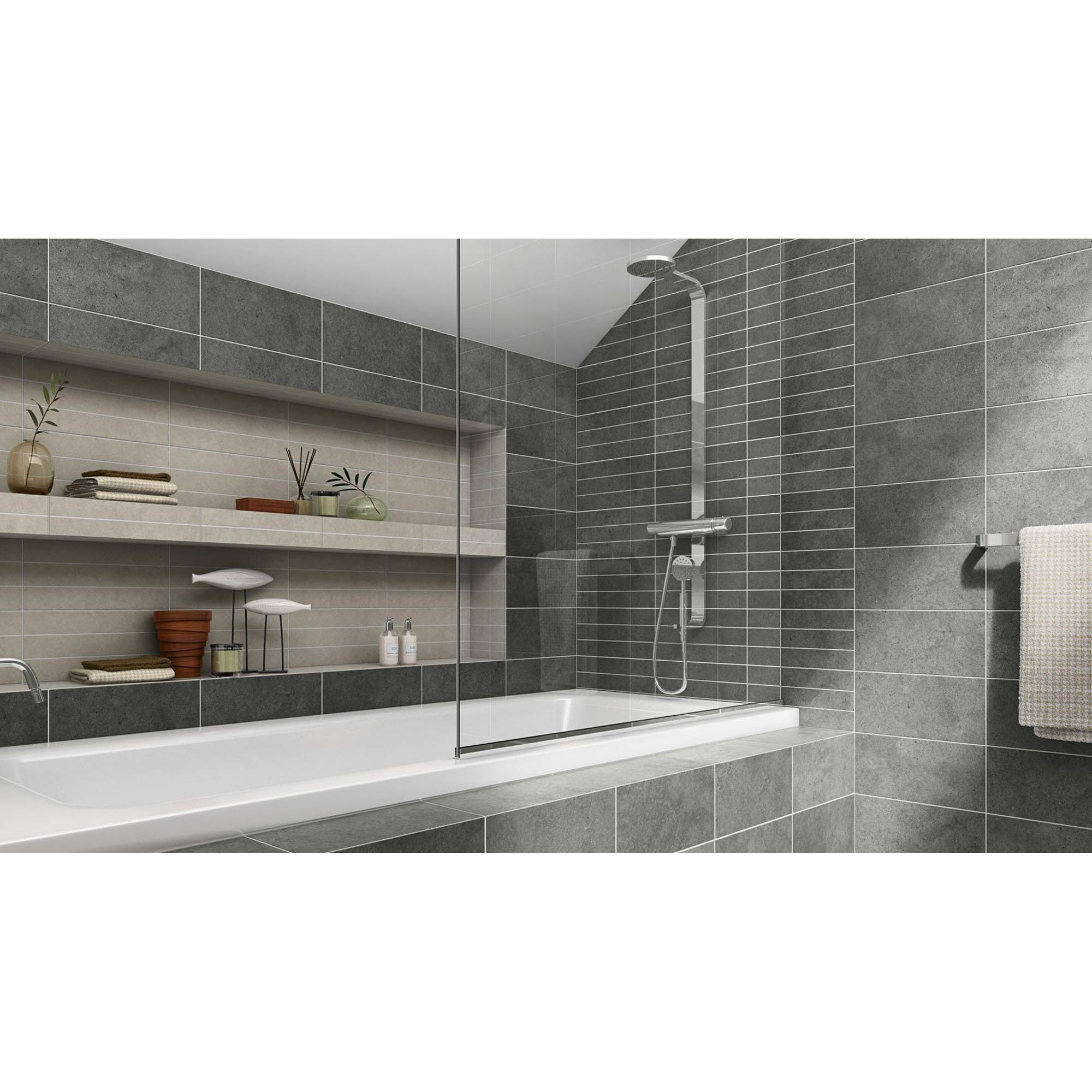 Grespor Monte Carlo M14723 Vloertegel 447X447 Grafite 9.2mm Mat - Mozaiektegel.com