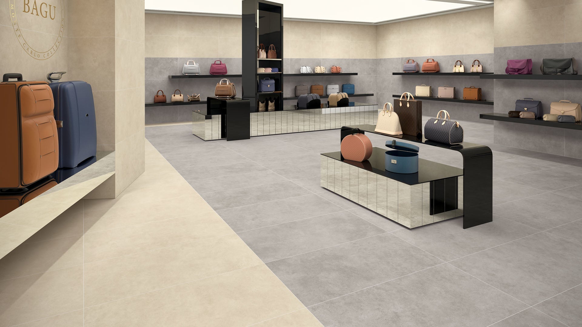 Grespor Monte Carlo M14724 Vloertegel 447X447 Marfim 9.2mm Mat - Mozaiektegel.com