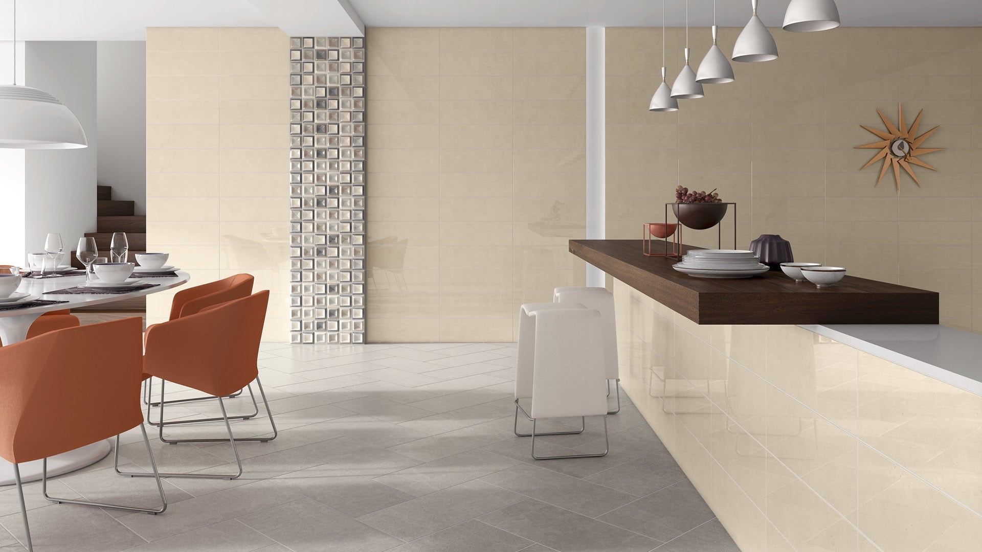 Grespor Monte Carlo M14724 Vloertegel 447X447 Marfim 9.2mm Mat - Mozaiektegel.com