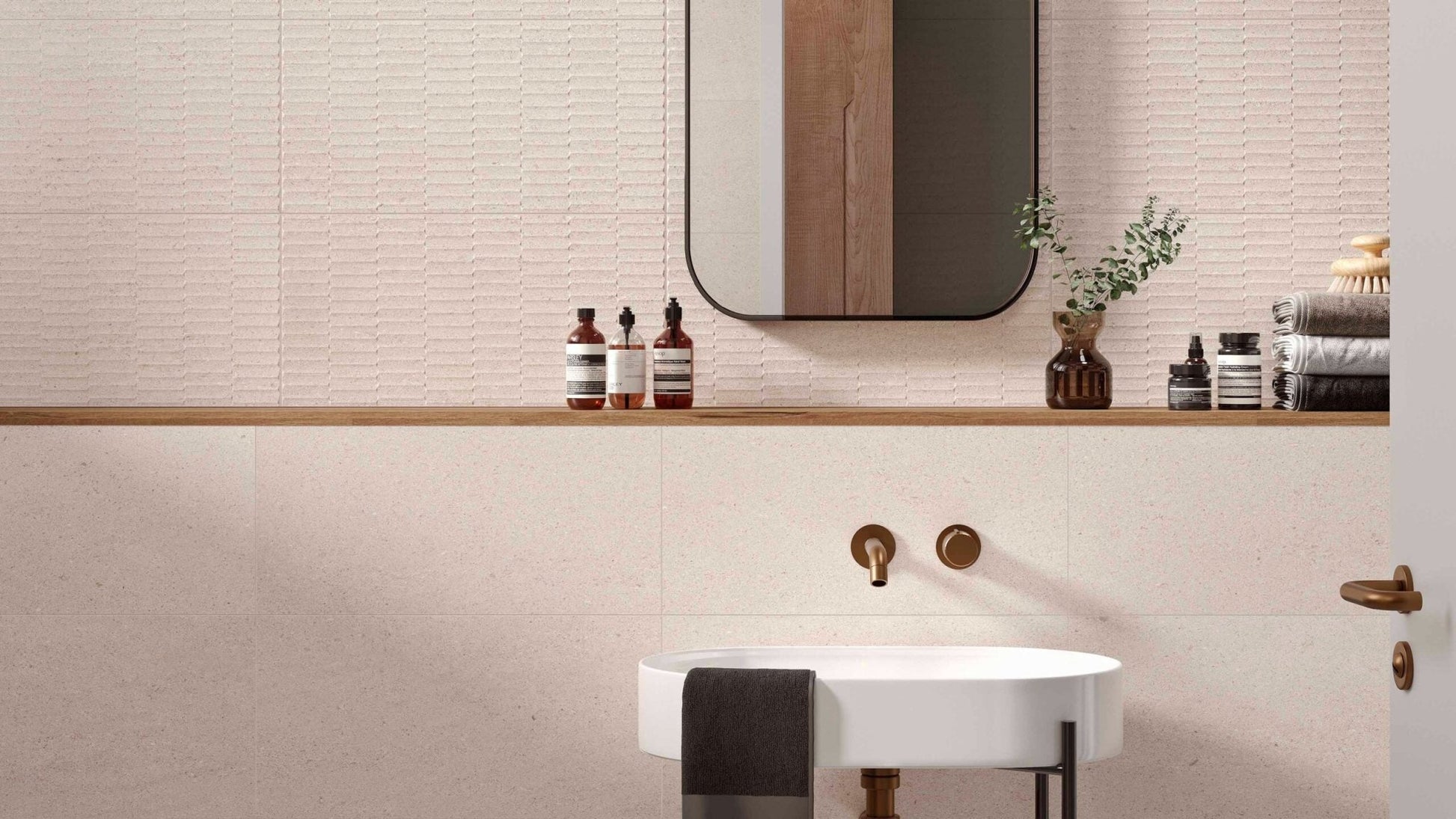 JOS. Blunt Wandtegel 300X600 Cream 8mm Mat - Mozaiektegel.com