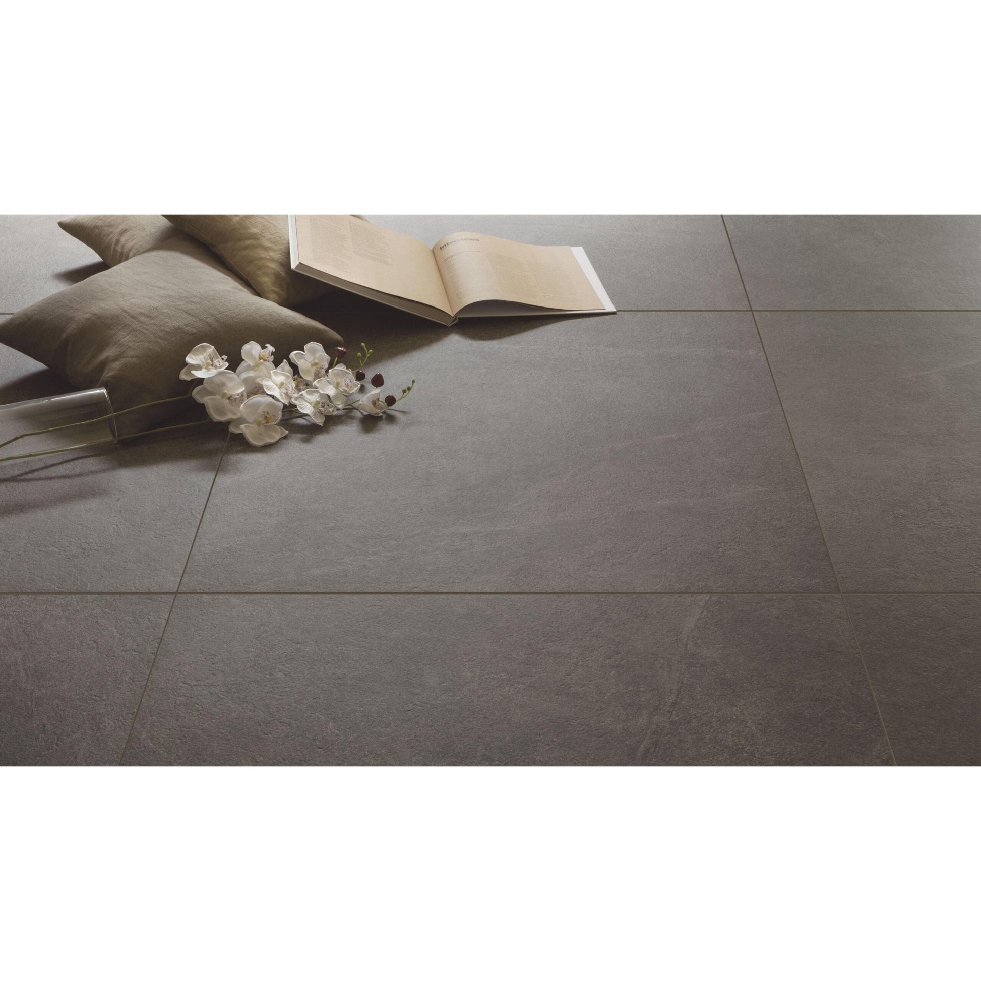 JOS. Disi Vloertegel 300X600 Anthracite 10mm Mat Ret.R10 - Mozaiektegel.com