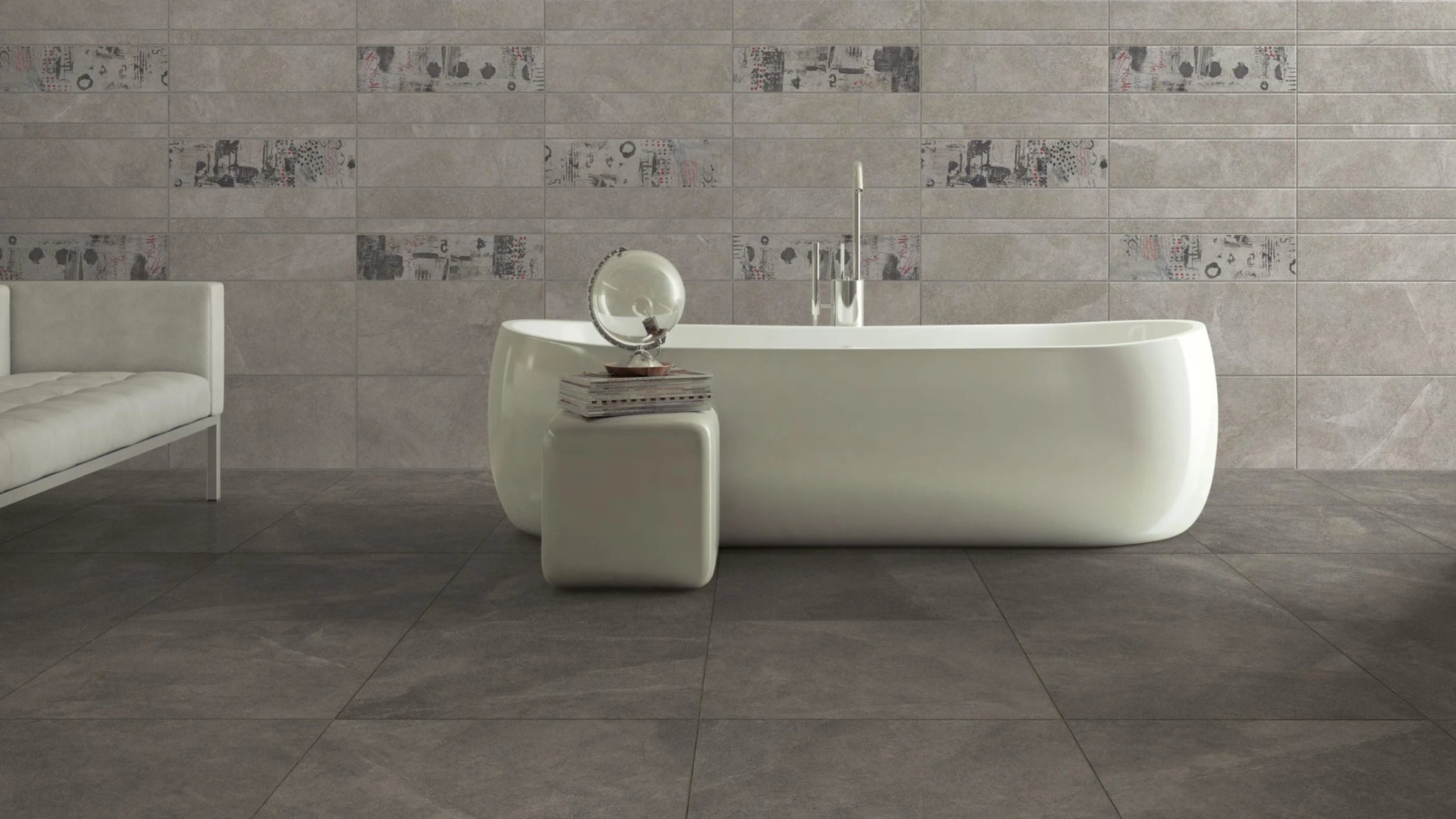 JOS. Disi Vloertegel 450X900 Grey 10mm Mat Ret.R10 - Mozaiektegel.com