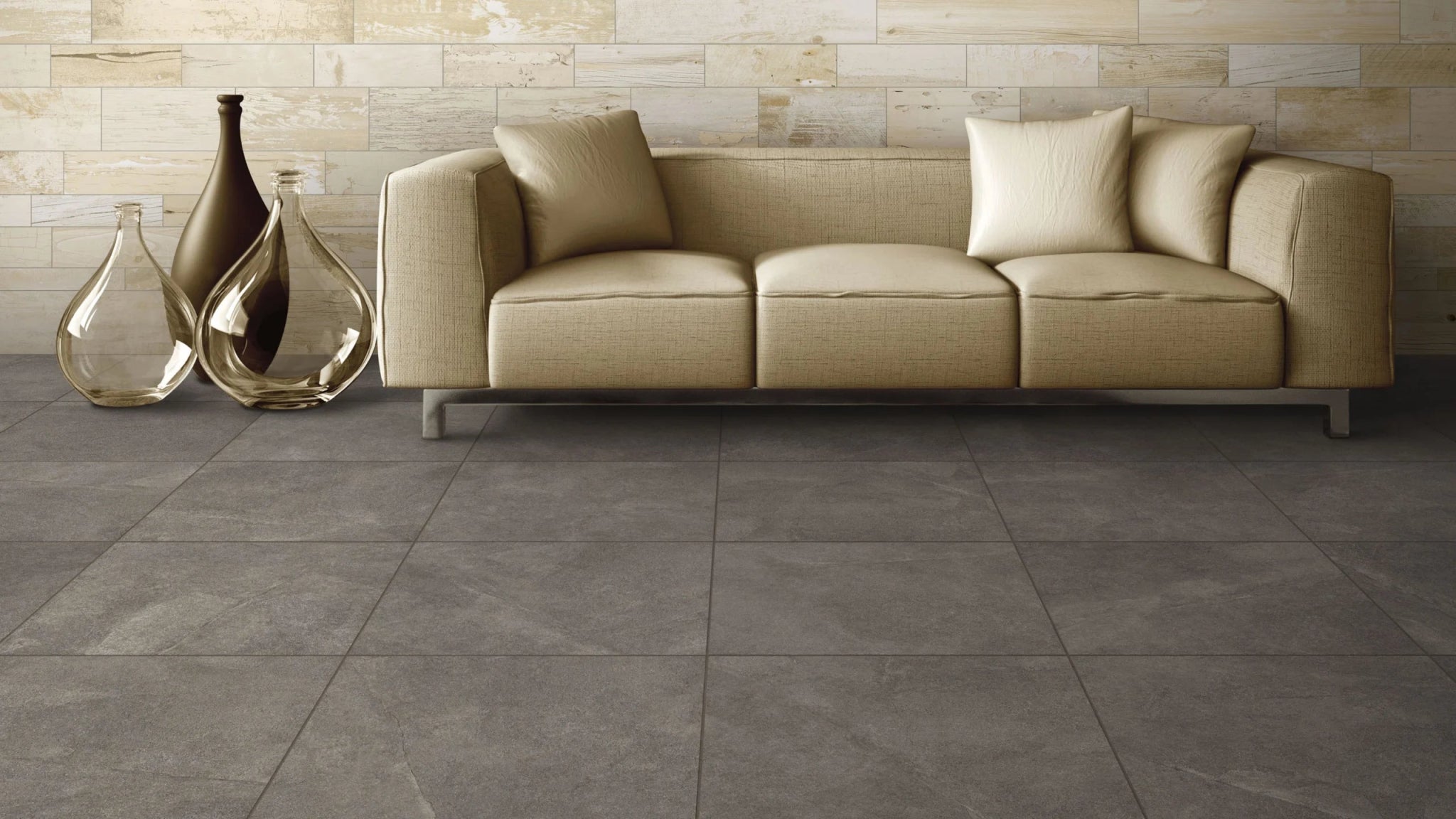 JOS. Disi Vloertegel 900X900 Anthracite 10mm Mat Ret.R10 - Mozaiektegel.com