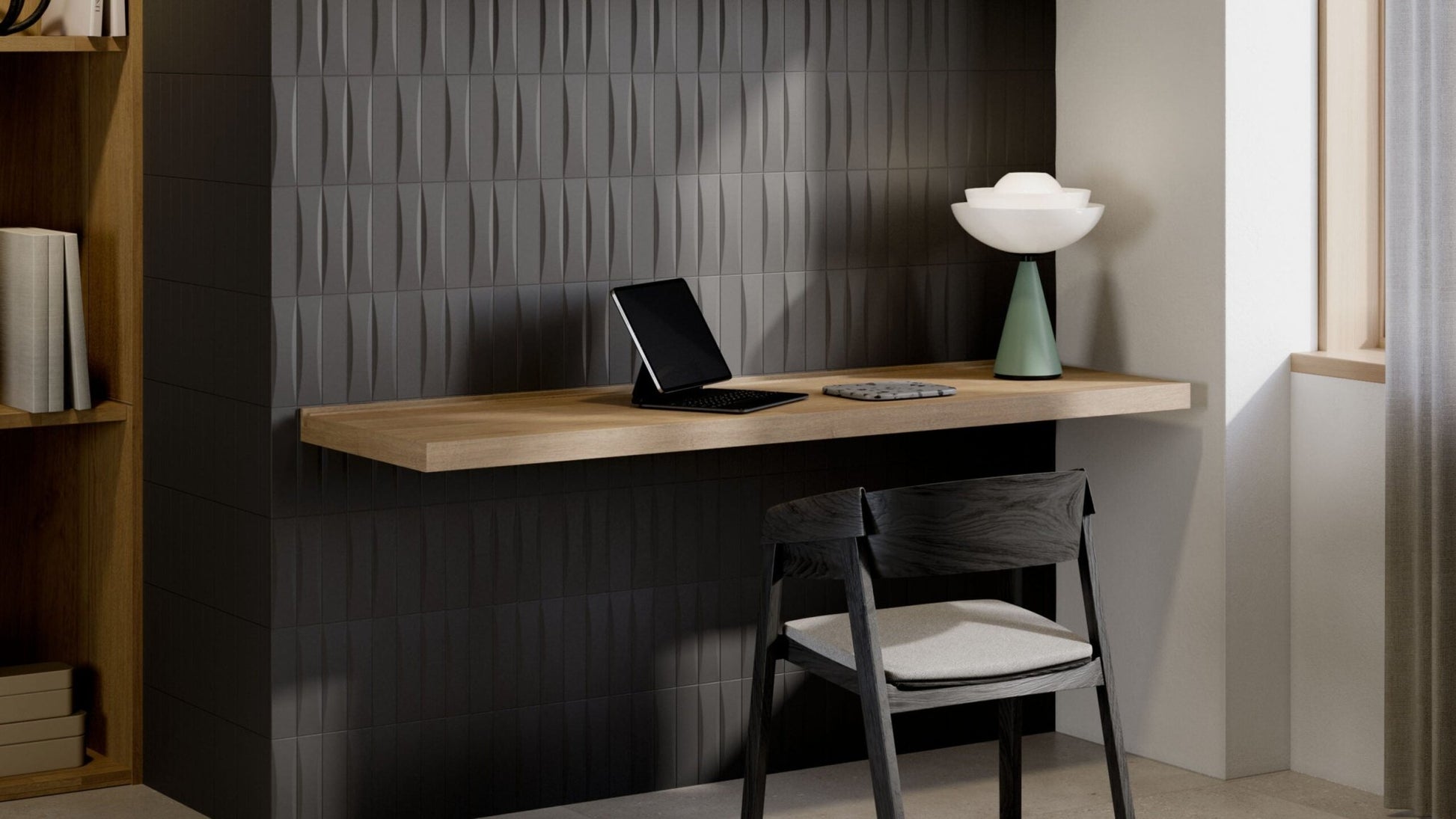 JOS. Dust Wandtegel 050X200 Ink 8mm Mat - Mozaiektegel.com