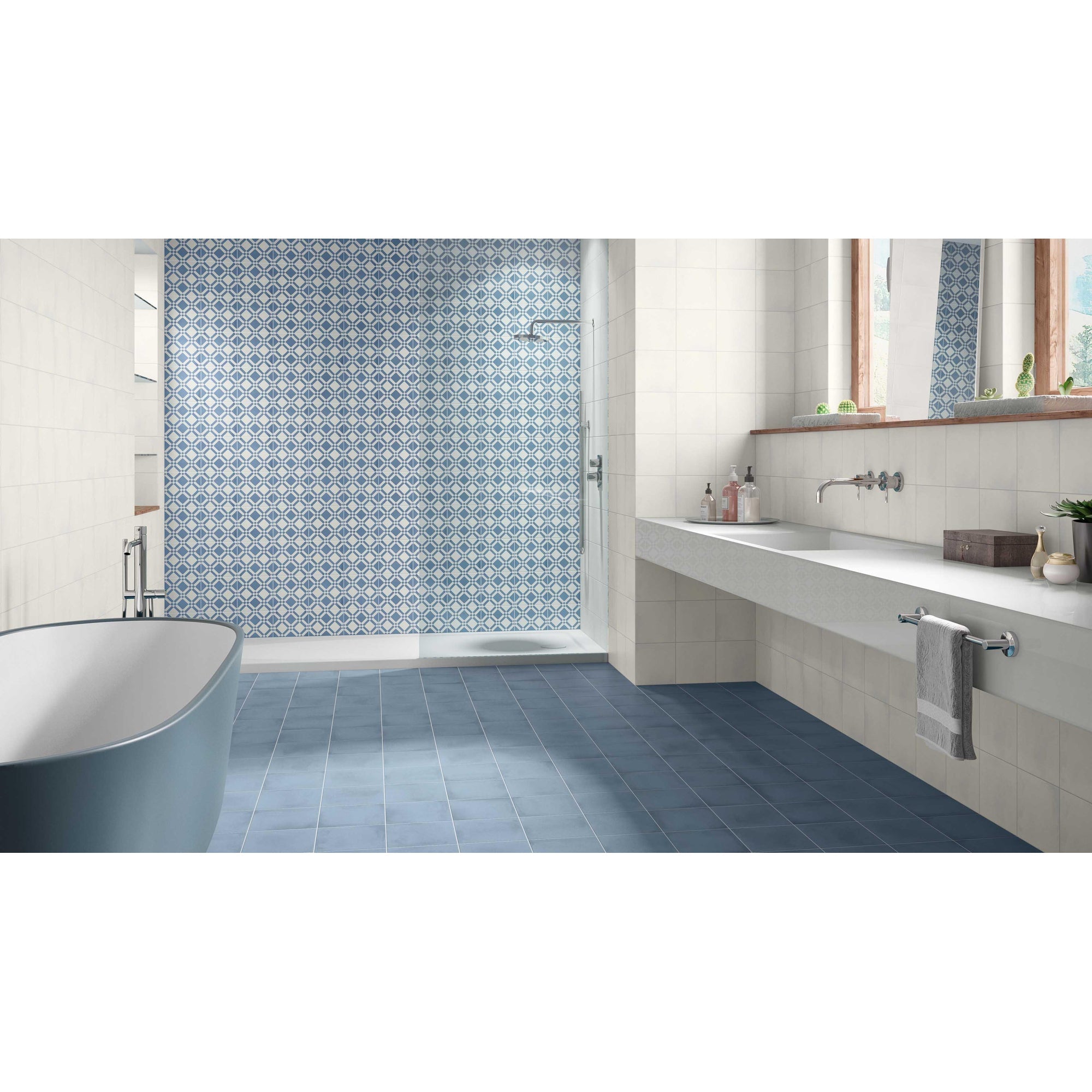 JOS. Hidro Vloertegel 197X197 Blue 8.3mm Mat - Mozaiektegel.com