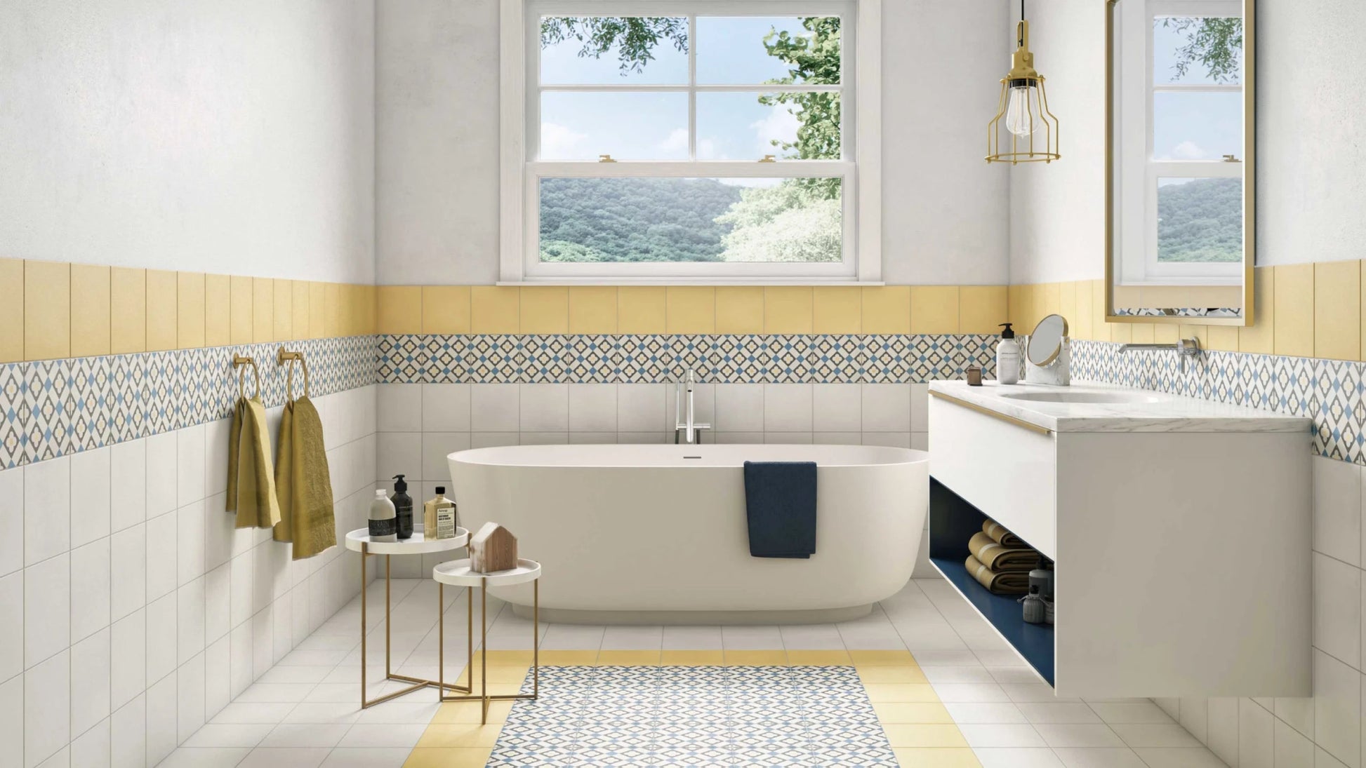 JOS. Hidro Vloertegel 197X197 Yellow 8.3mm Mat - Mozaiektegel.com