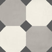 JOS. Hidro VLtegel Decor 197X197 8 Sided Black 8.3mm Mat - Mozaiektegel.com