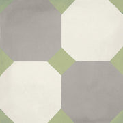 JOS. Hidro VLtegel Decor 197X197 8 Sided Green 8.3mm Mat - Mozaiektegel.com