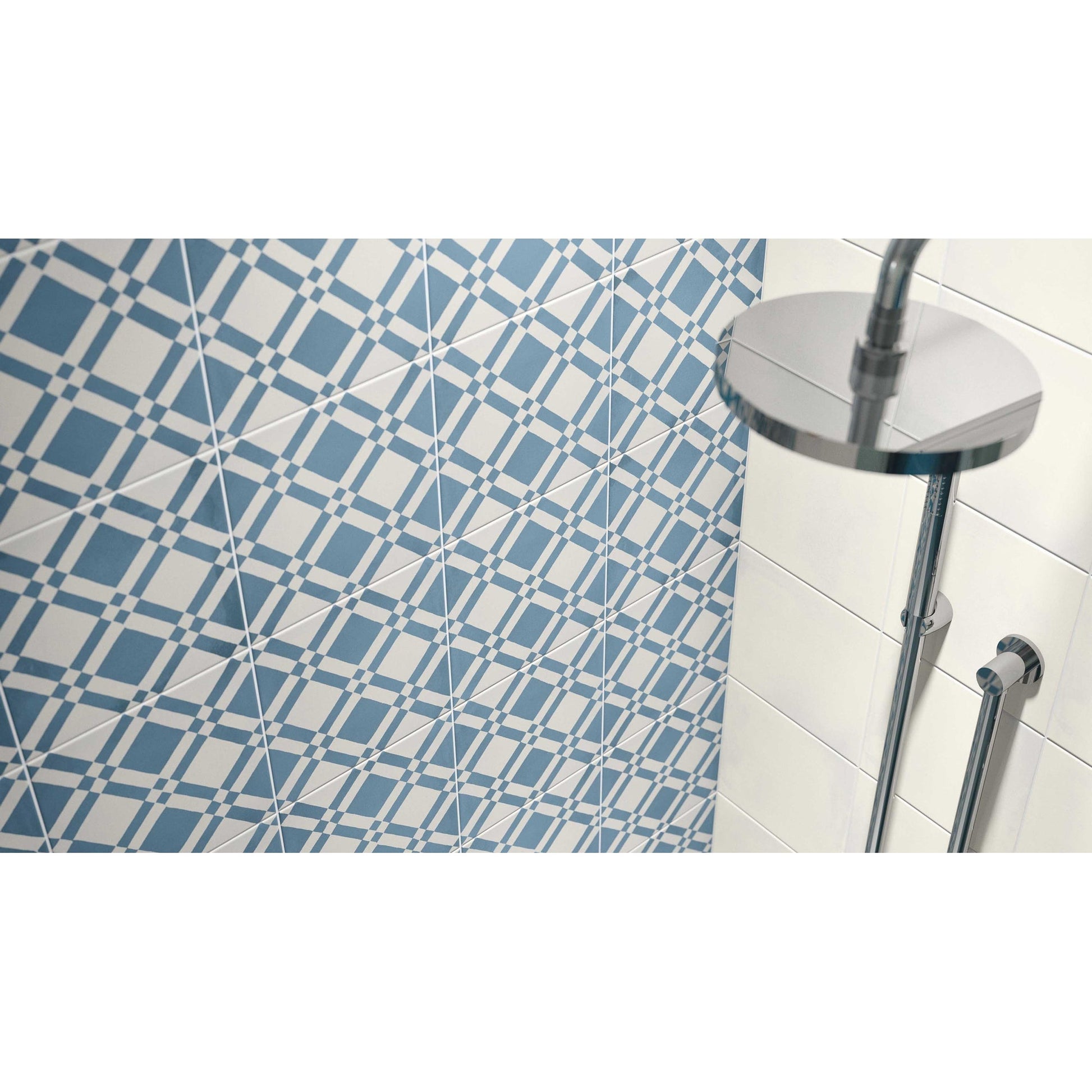 JOS. Hidro VLtegel Decor 197X197 Almost squar.Blue 8.3mm Mat - Mozaiektegel.com