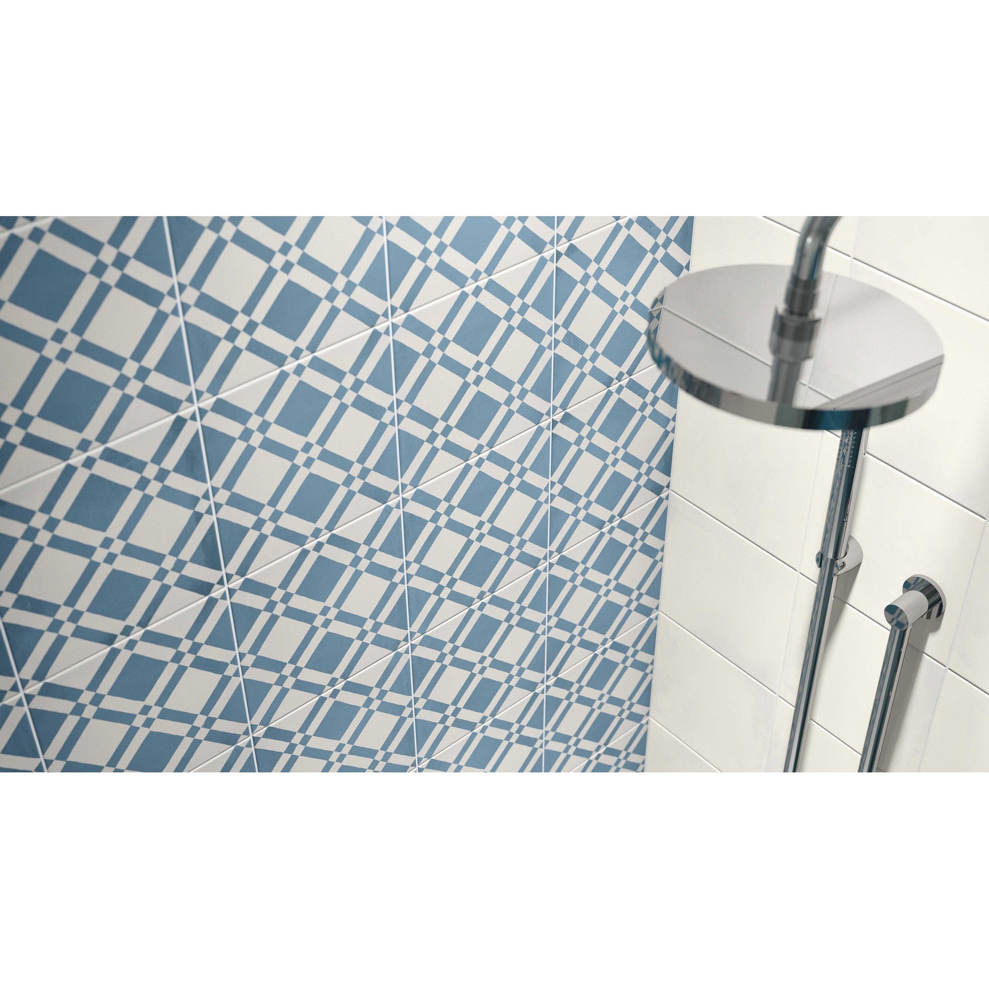 JOS. Hidro VLtegel Decor 197X197 Almost squar.Blue 8.3mm Mat - Mozaiektegel.com