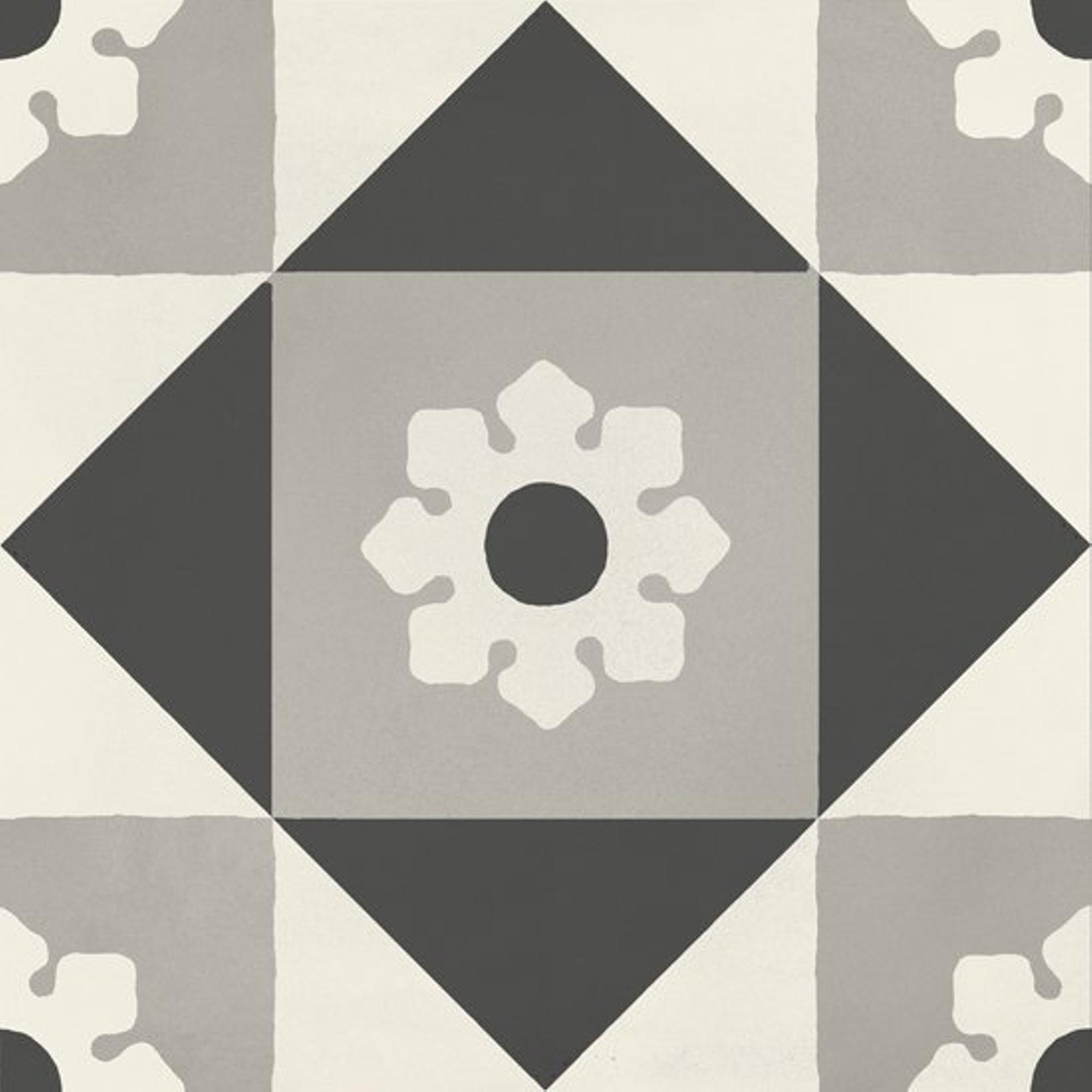 JOS. Hidro VLtegel Decor 197X197 Coffebreak Black 8.3mm Mat - Mozaiektegel.com