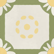 JOS. Hidro VLtegel Decor 197X197 Teatime Lime 8.3mm Mat - Mozaiektegel.com