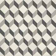 JOS. Hidro VLtegel Decor 197X197 Upsidedown Black 8.3mm Mat - Mozaiektegel.com